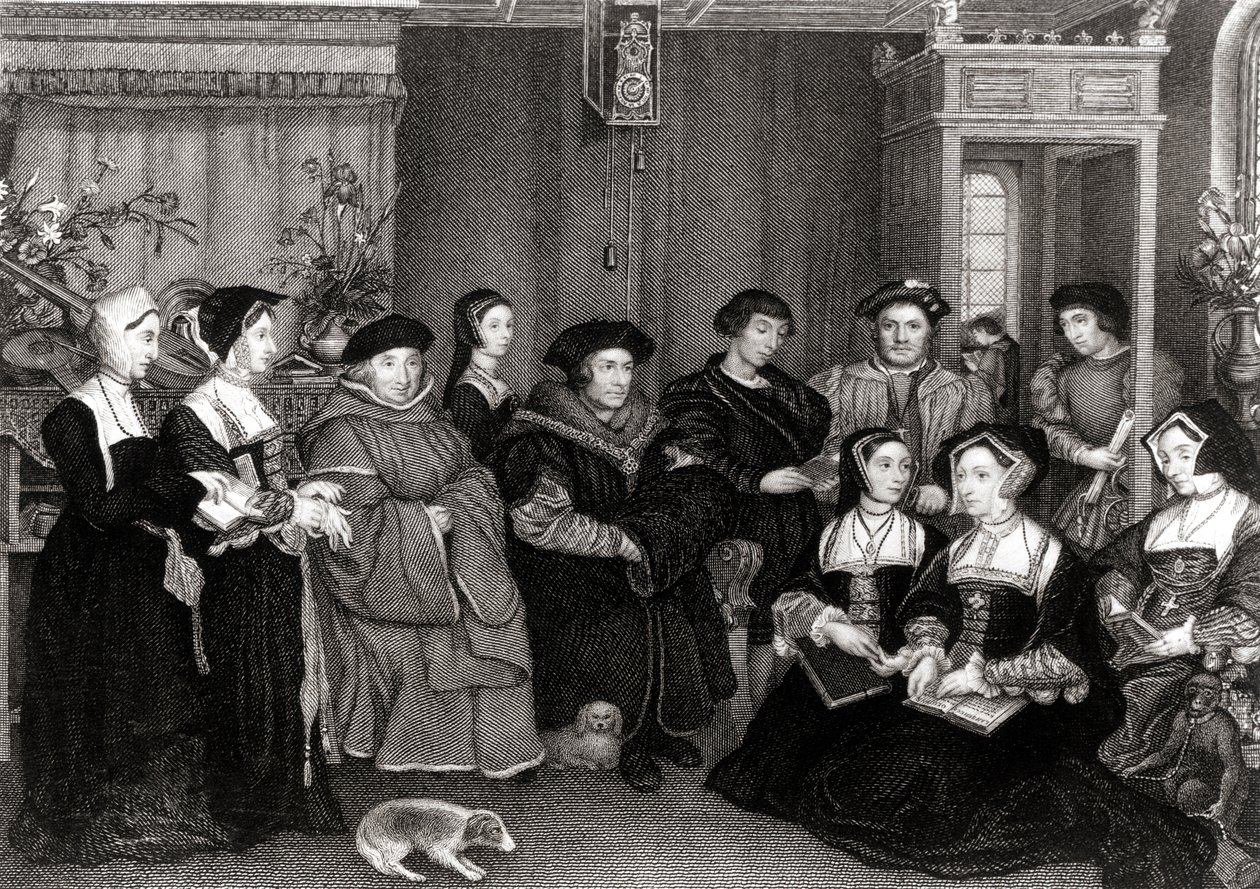A Família de Thomas More (1478-1535), Chanceler da Inglaterra de Hans Holbein der Jüngere