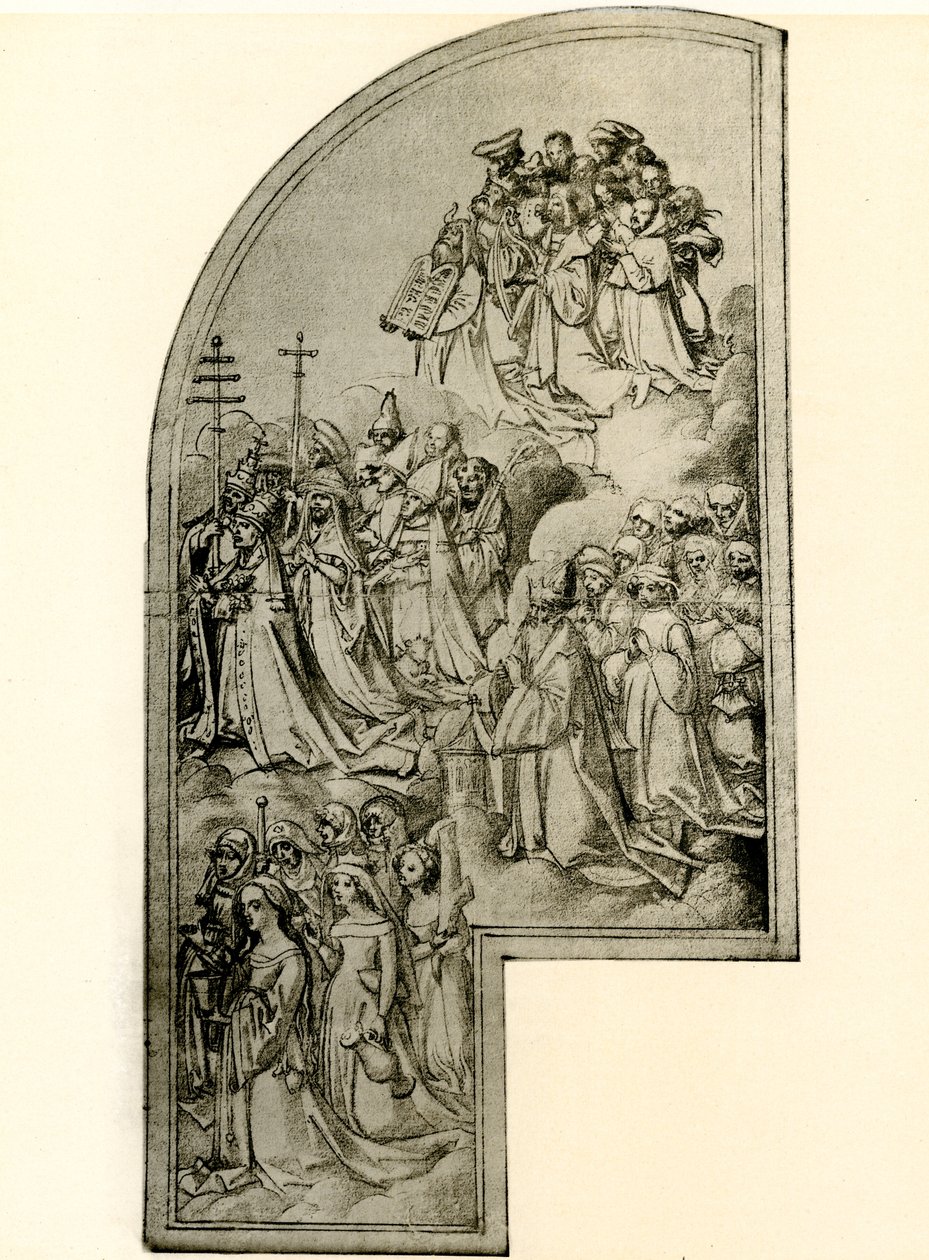 Design para um retábulo representando os santos de Hans Holbein the Elder