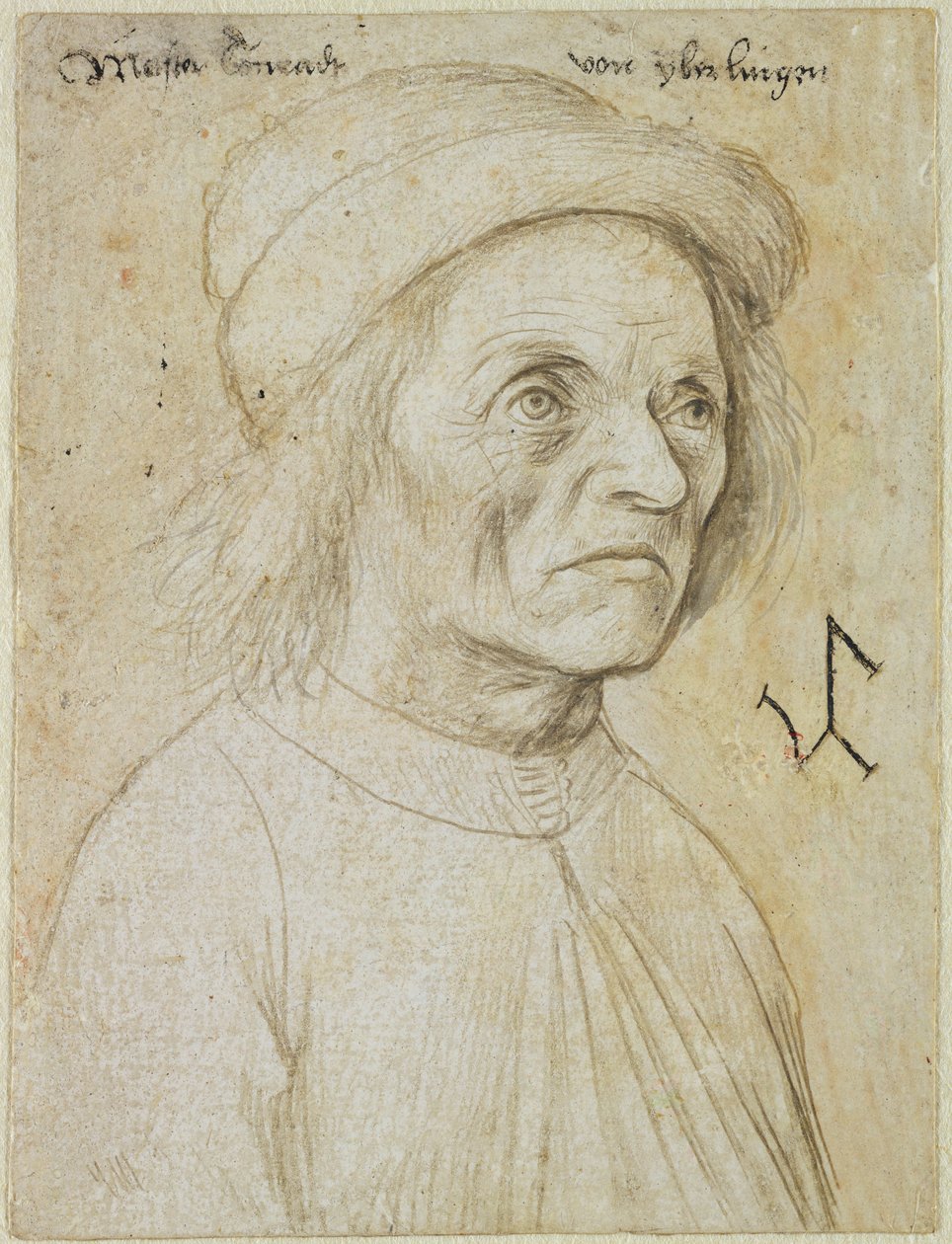 Retrato de Konrad Wurffel (lápis de prata sobre papel) de Hans Holbein the Elder