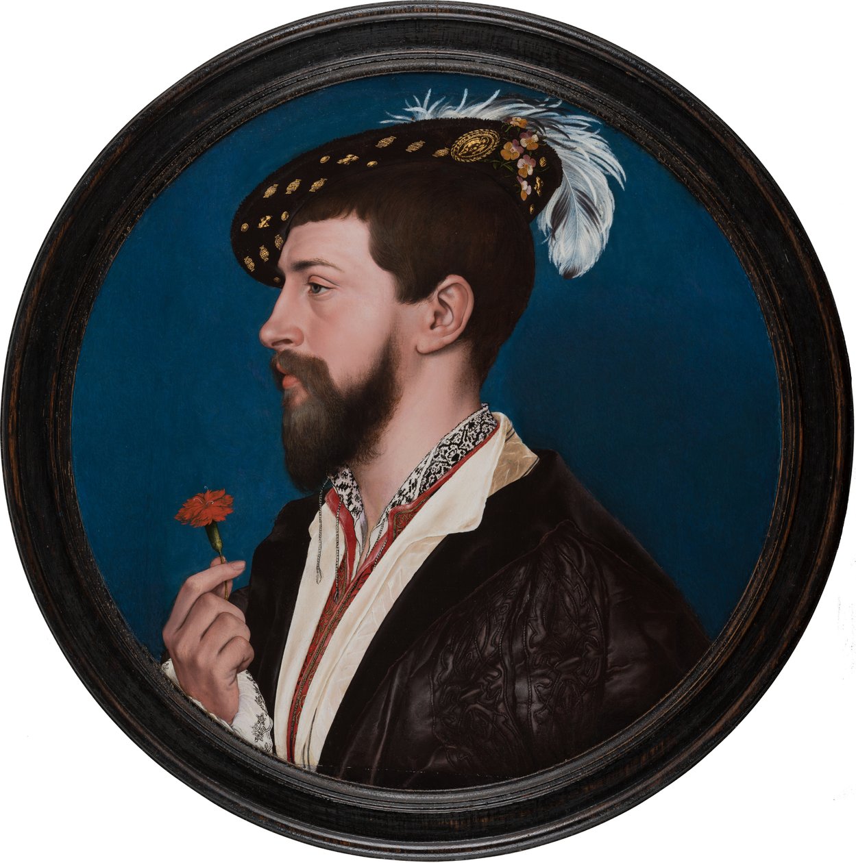 Retrato de Simão Jorge da Cornualha, c.1535-40 (técnica mista sobre madeira de carvalho) de Hans Holbein the Elder