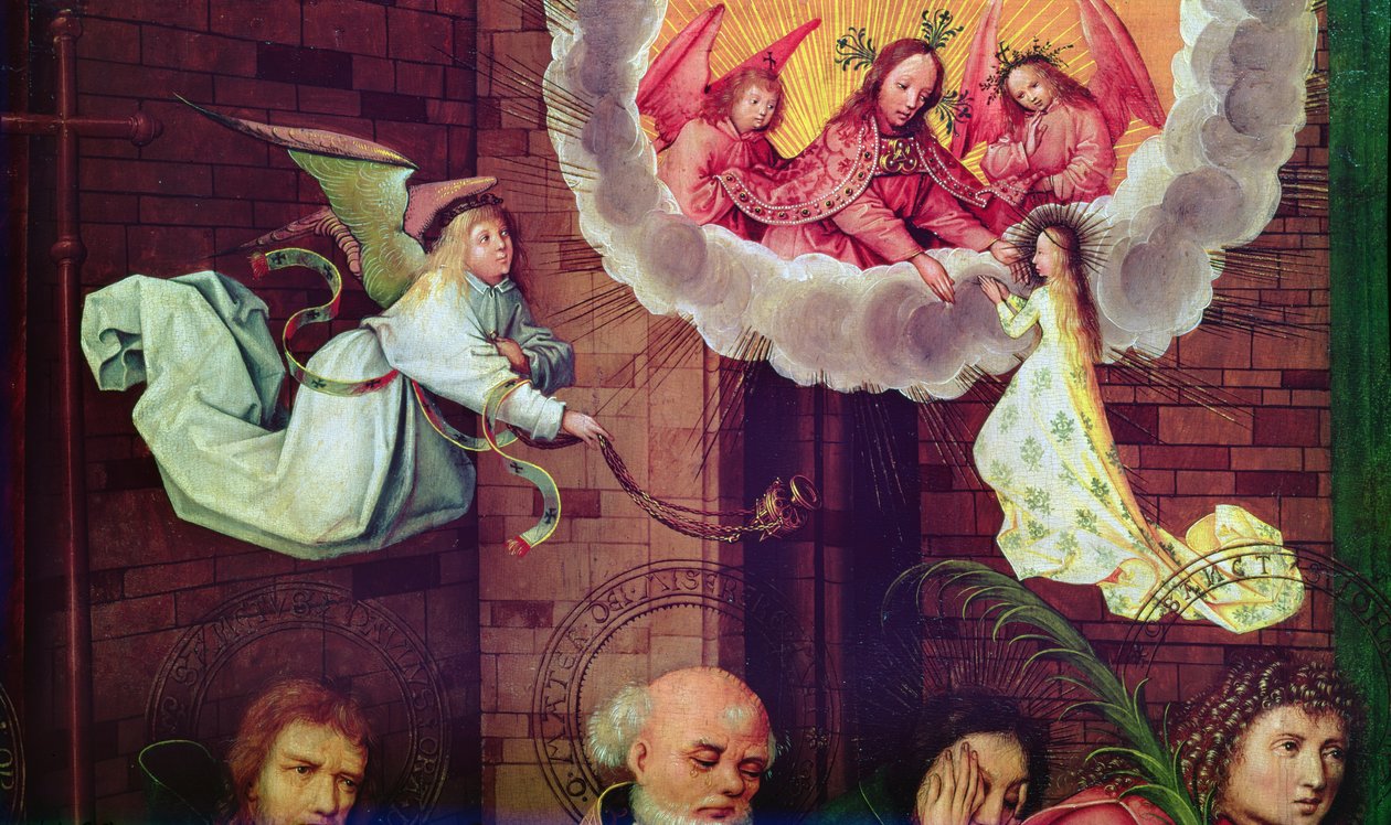 A morte da virgem (detalhe) de Hans Holbein the Elder