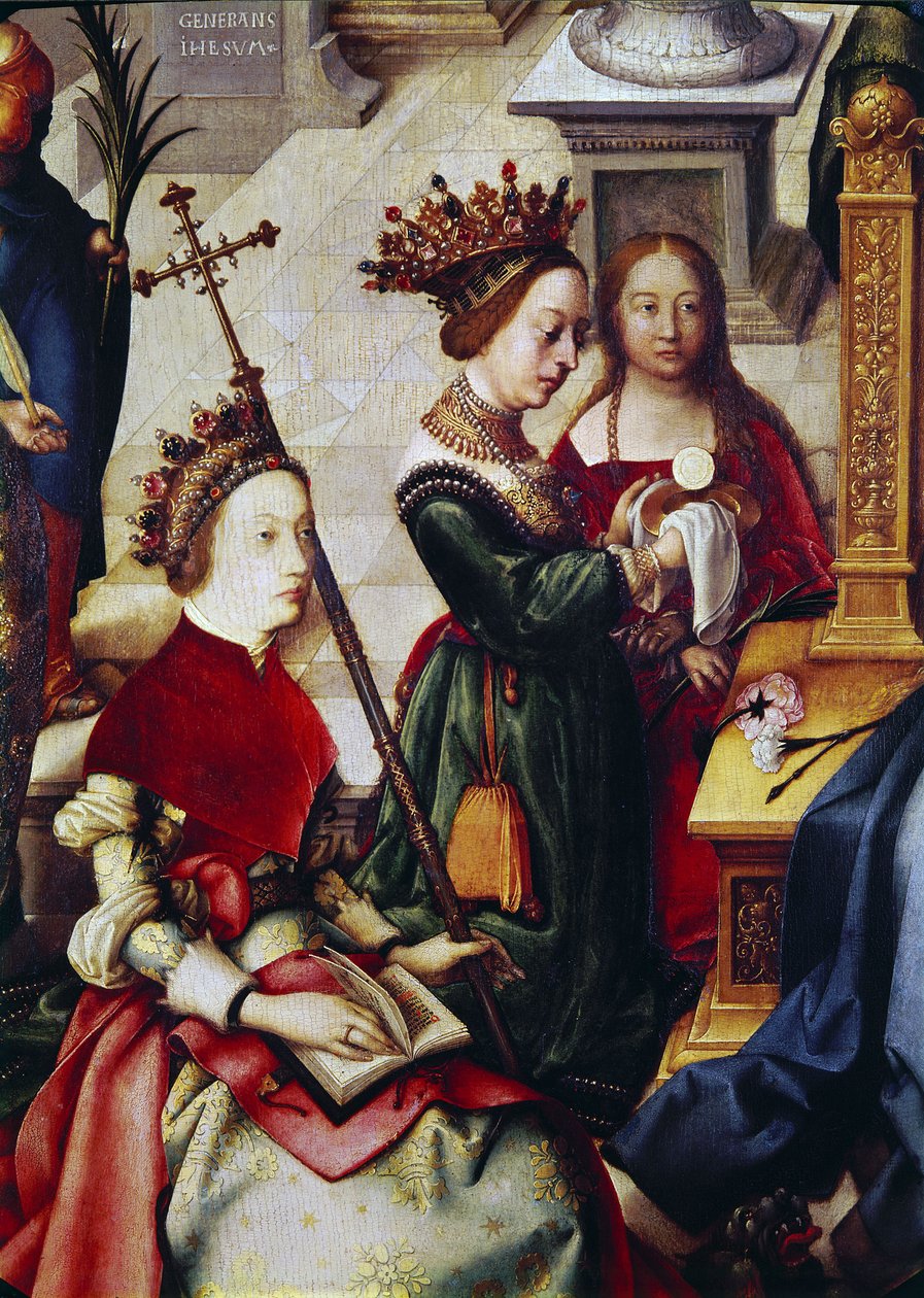 Detalhe da fonte da vida, 1519 de Hans Holbein the Elder