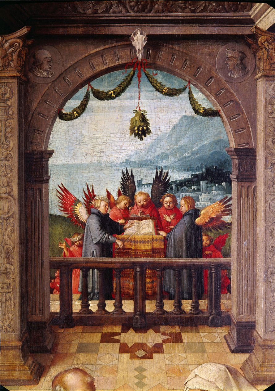 Detalhe da fonte da vida, 1519 de Hans Holbein the Elder