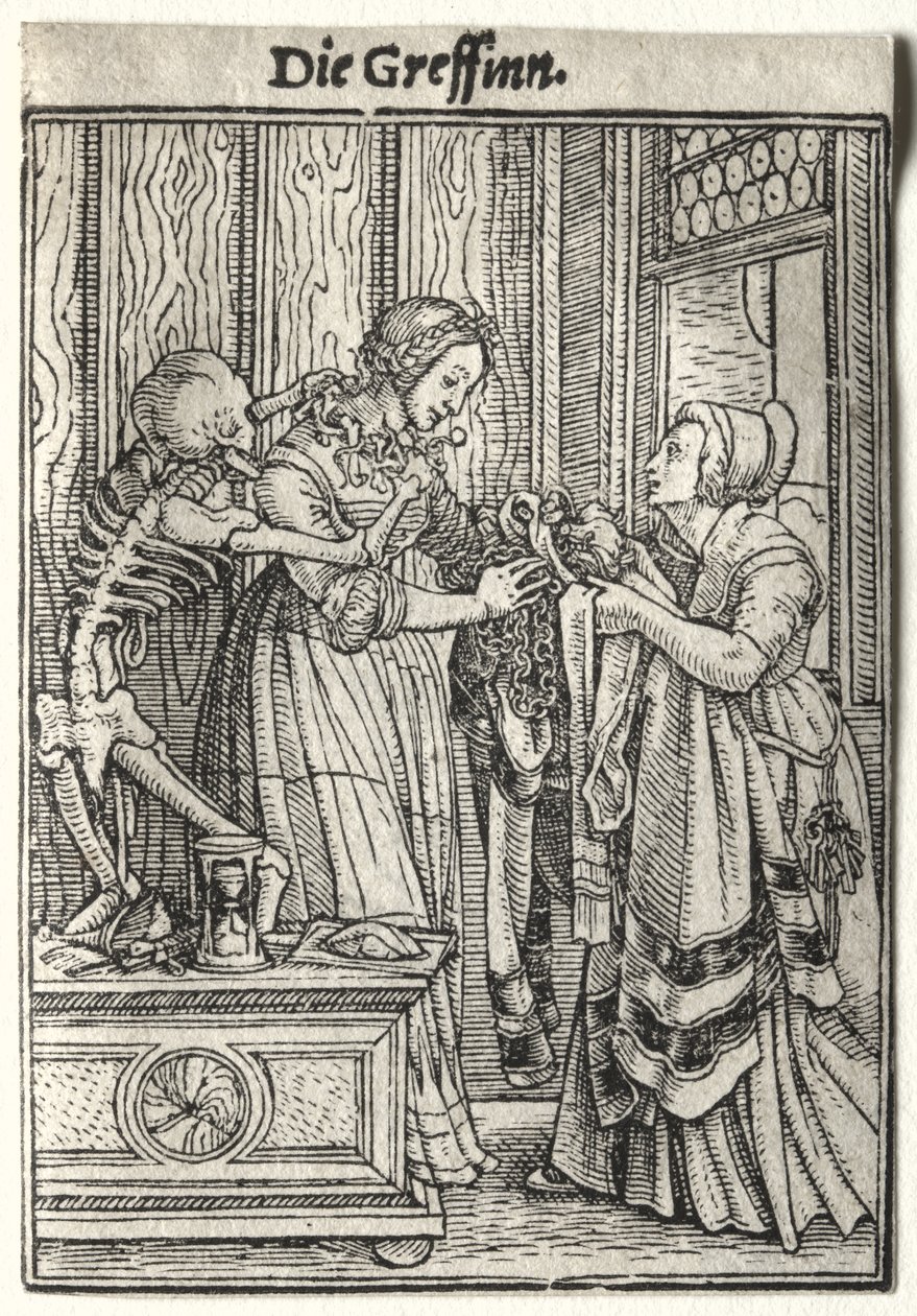 Dança da Morte: A Condessa de Hans Holbein the Younger
