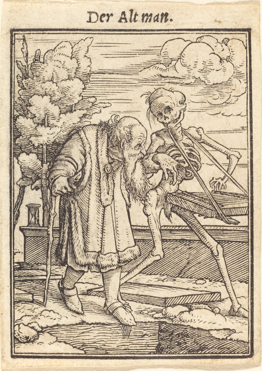 O velho homem. de Hans Holbein der Jüngere