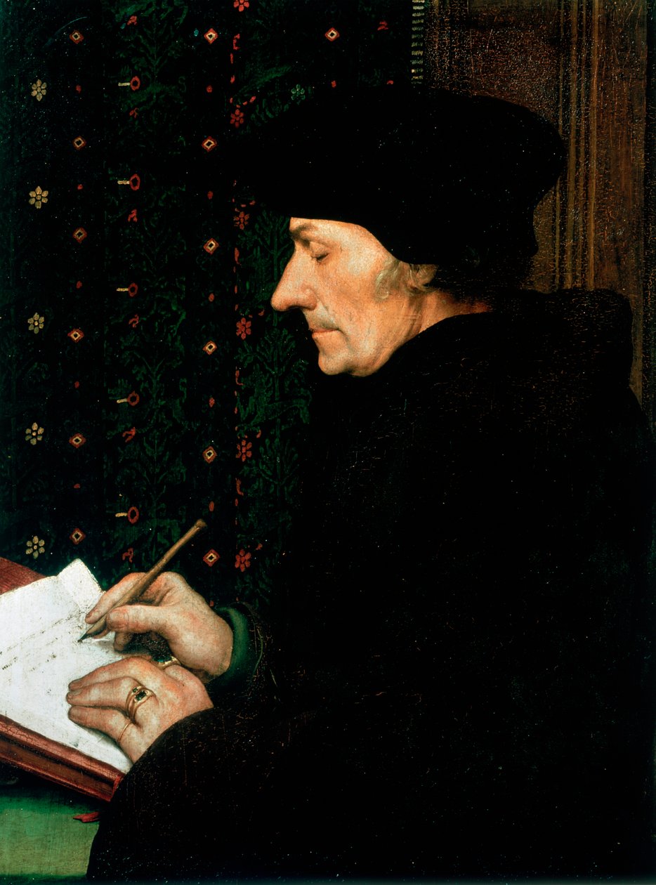 Desiderus Erasmus, humanista e estudioso holandês, 1523 de Hans Holbein der Jüngere
