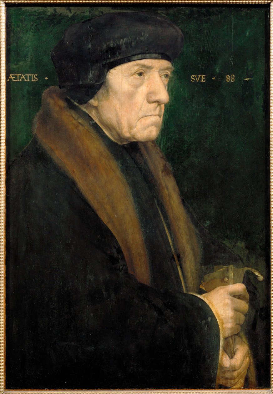 Dr. John Chambers, médico pessoal de Henrique VIII (pintura sobre madeira de carvalho) de Hans Holbein the Younger