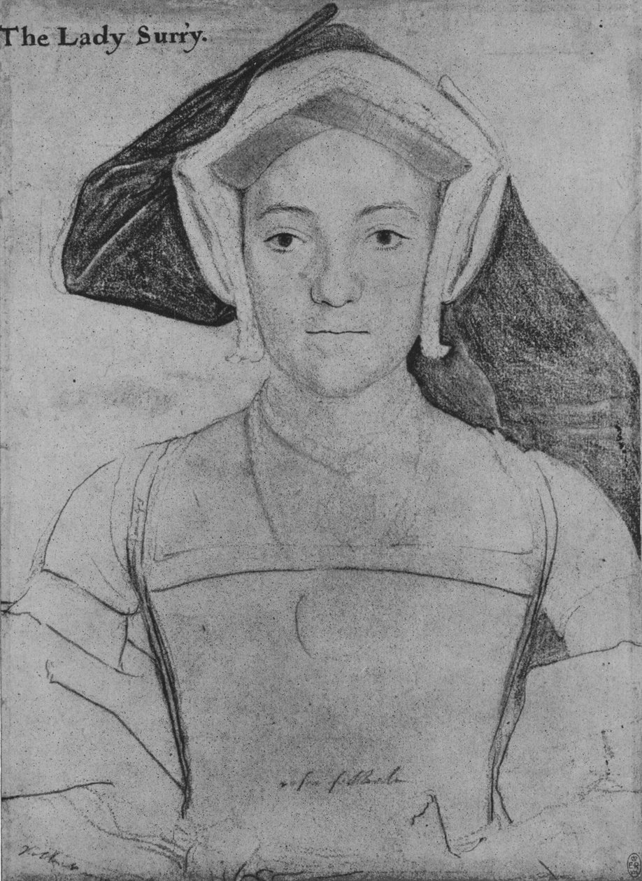 Frances, condessa de Surrey, c1532-1533 1945 de Hans Holbein der Jüngere