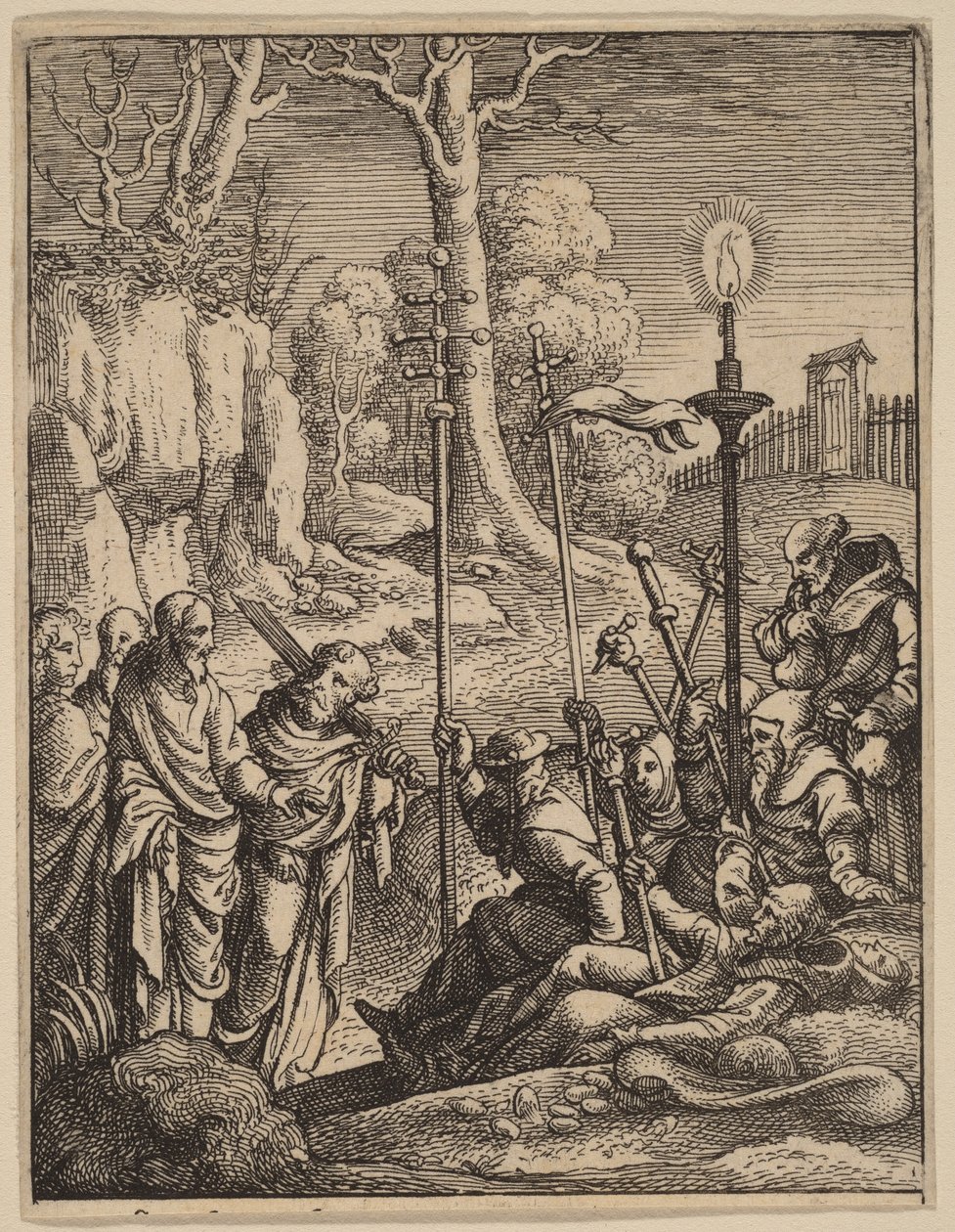 Jesus confronta os seus detractores de Hans Holbein the Younger