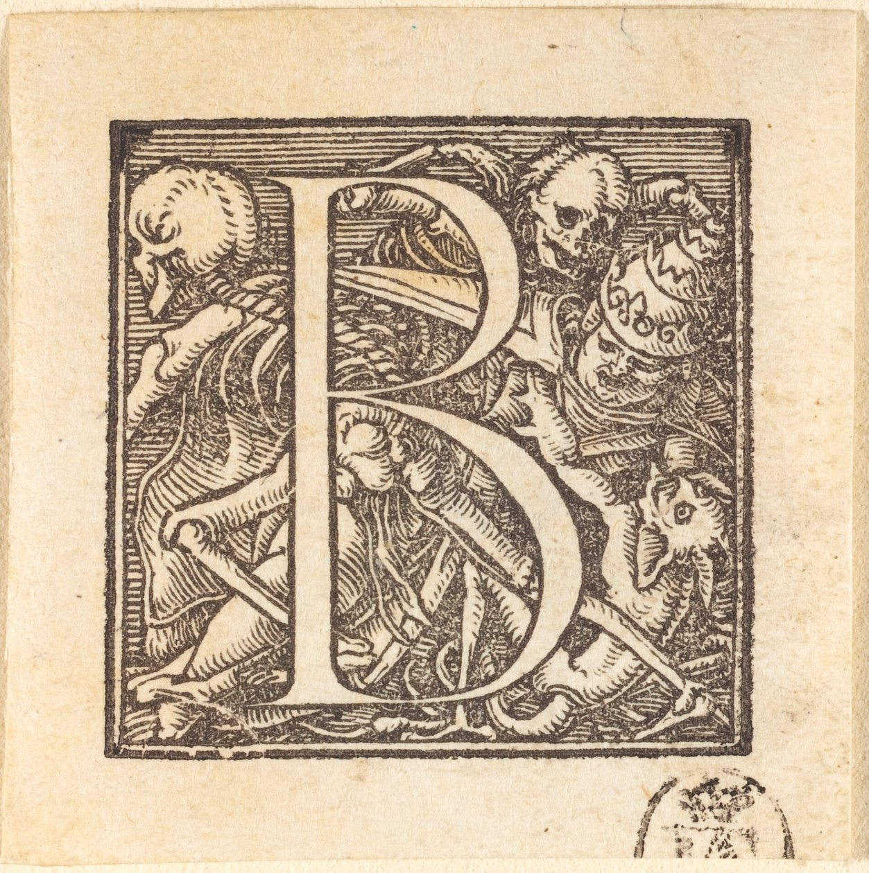 Letra B de Hans Holbein der Jüngere