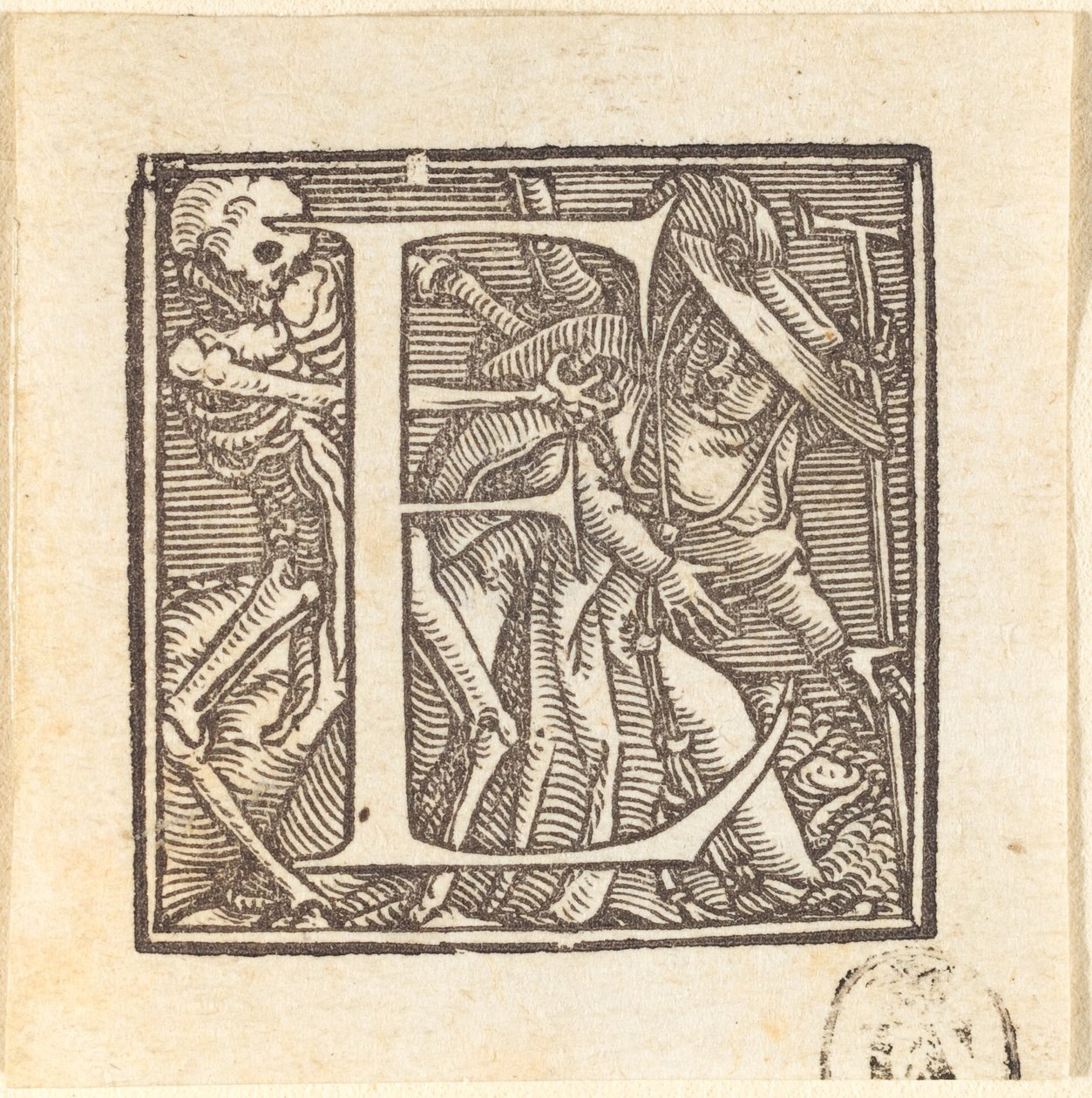 Letra E de Hans Holbein der Jüngere
