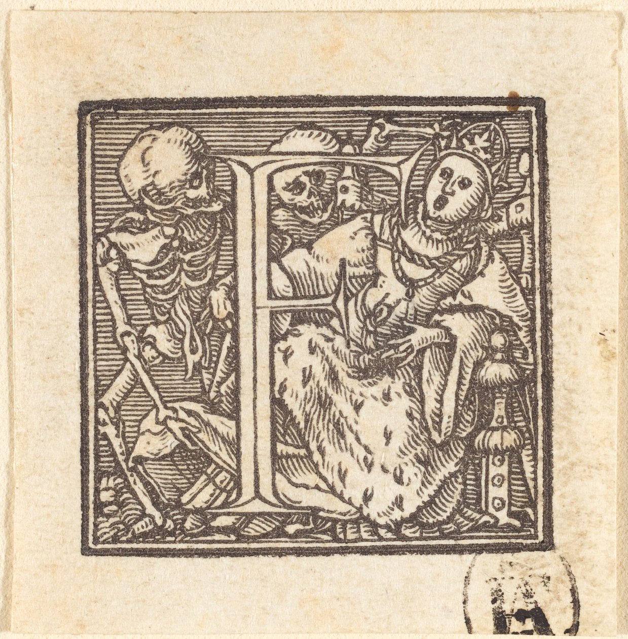 Letra F. de Hans Holbein der Jüngere