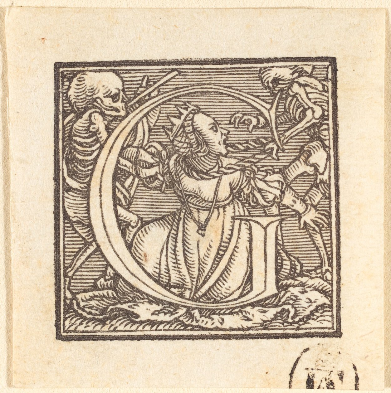 Letra G de Hans Holbein der Jüngere