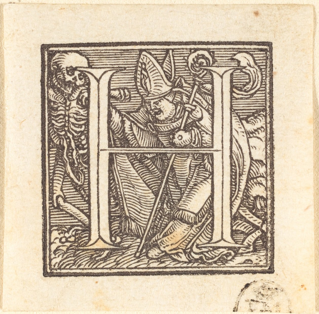 Letra H de Hans Holbein der Jüngere
