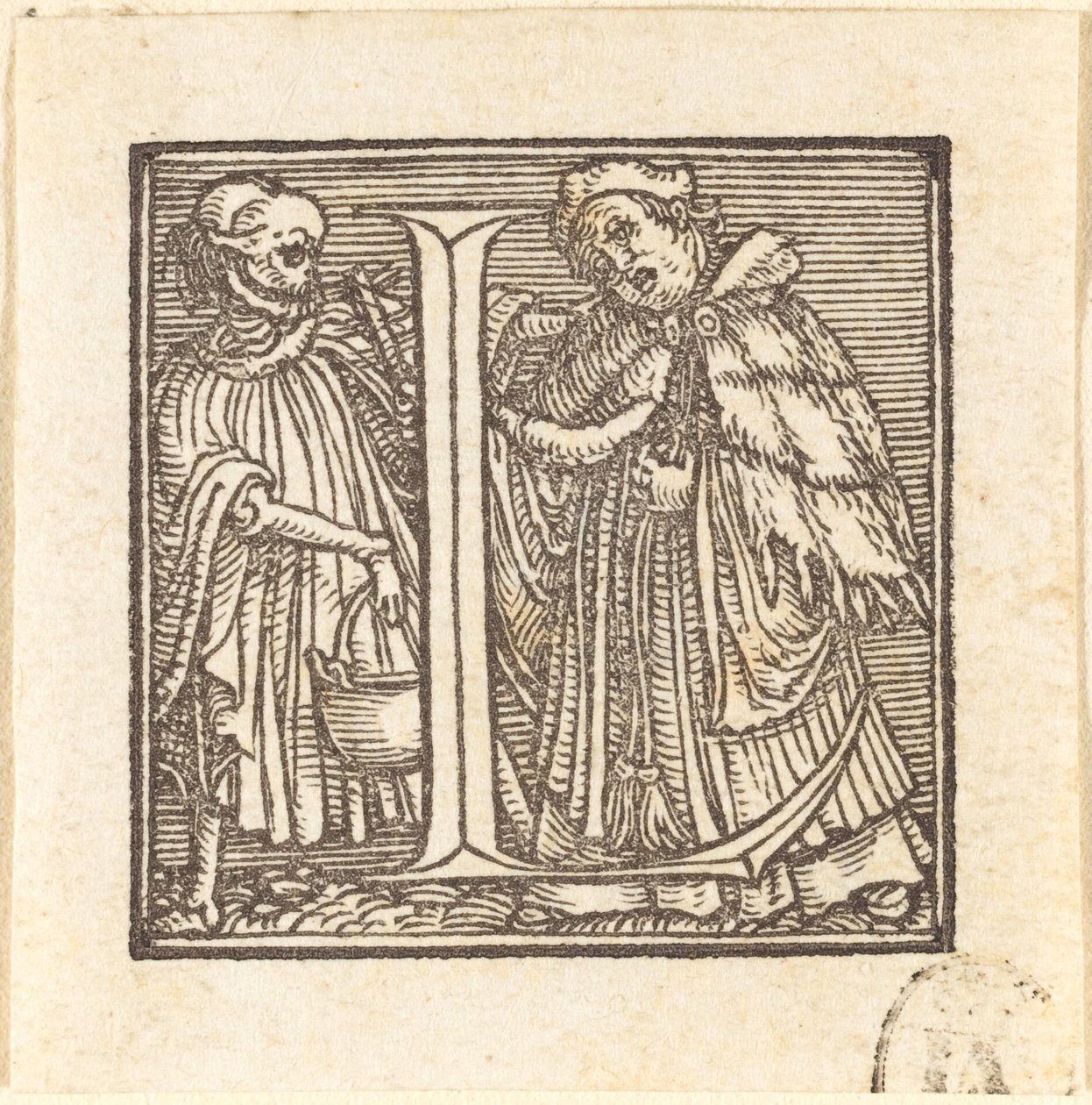 Letra L. de Hans Holbein der Jüngere