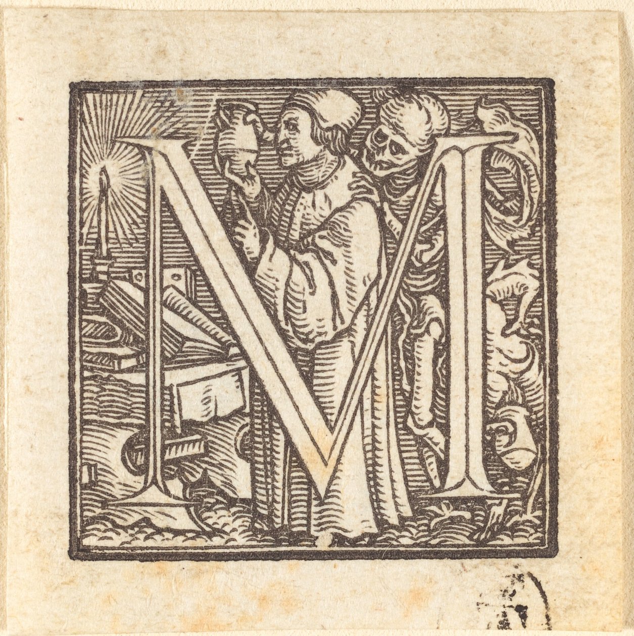 Letra M de Hans Holbein der Jüngere