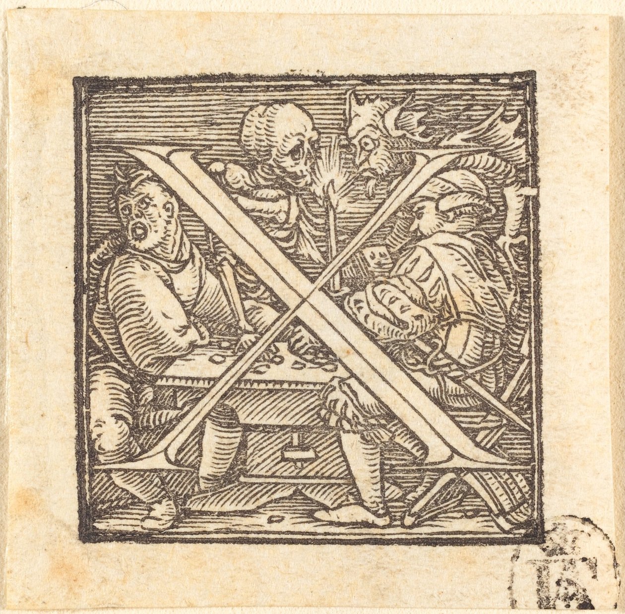 Letra X. de Hans Holbein der Jüngere