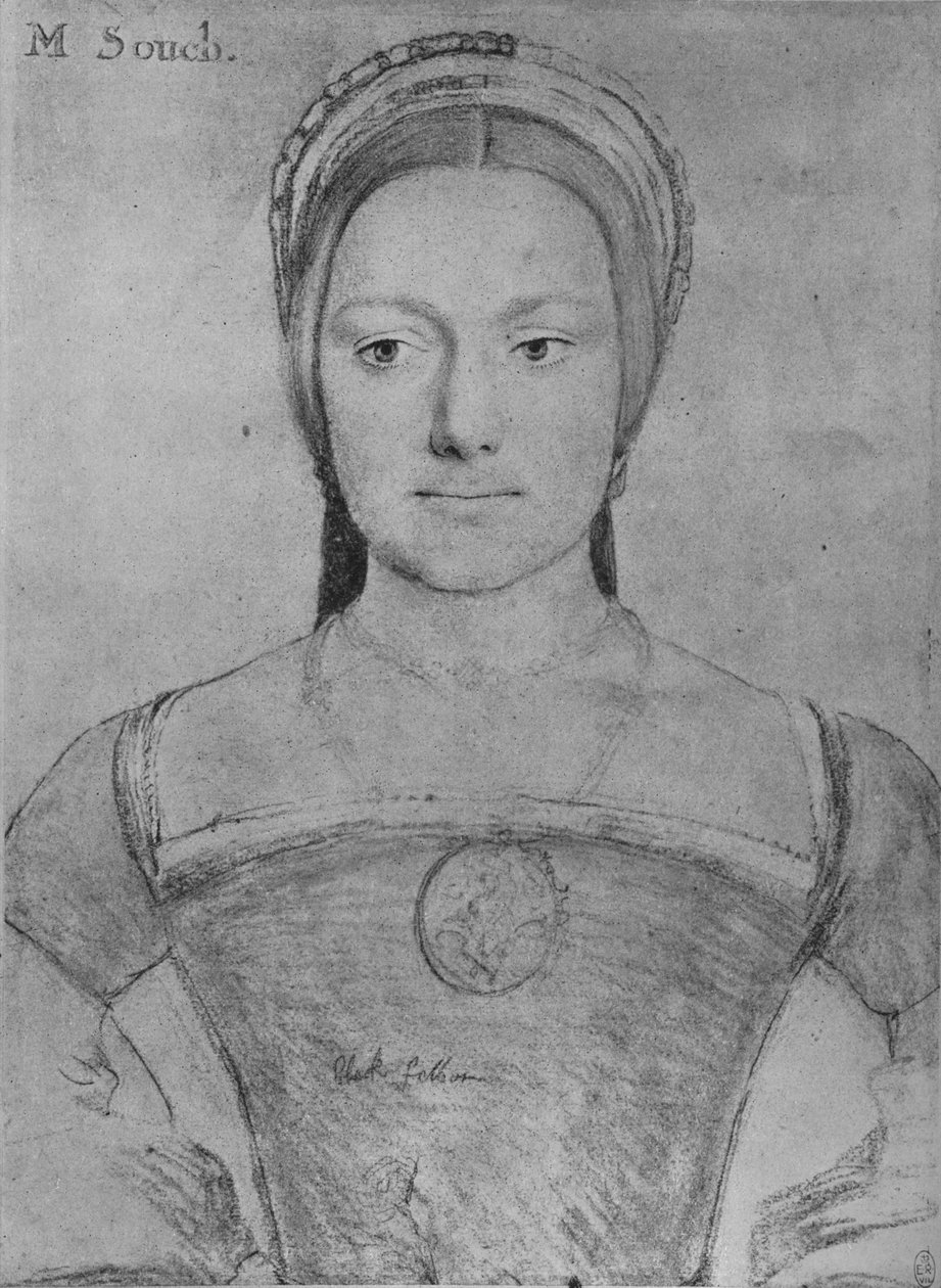 Mary Zouch, c1532-1543 1945 de Hans Holbein der Jüngere