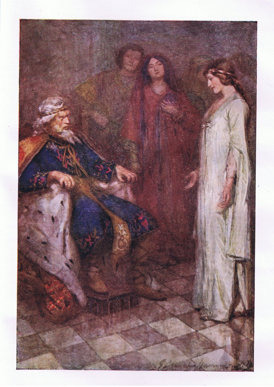 Nothing my Lord, de Obras Completas de Shakespeare publicado por George Harrap & Co Ltd, década de 1920 de Hans Holbein der Jüngere