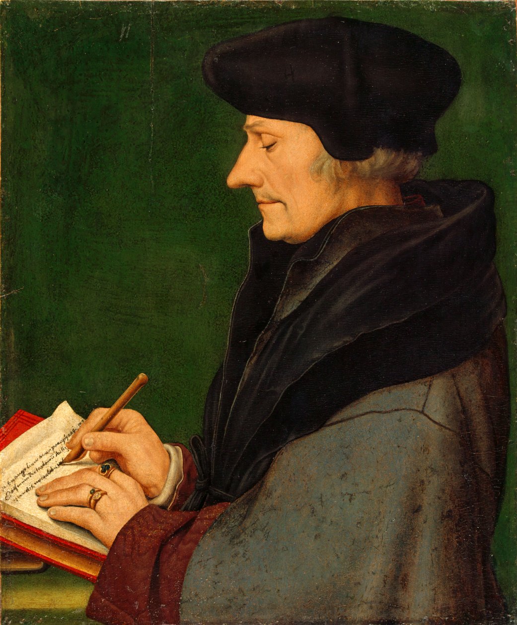 Retrato de Erasmo de Roterdão Duplicado de Hans Holbein the Younger