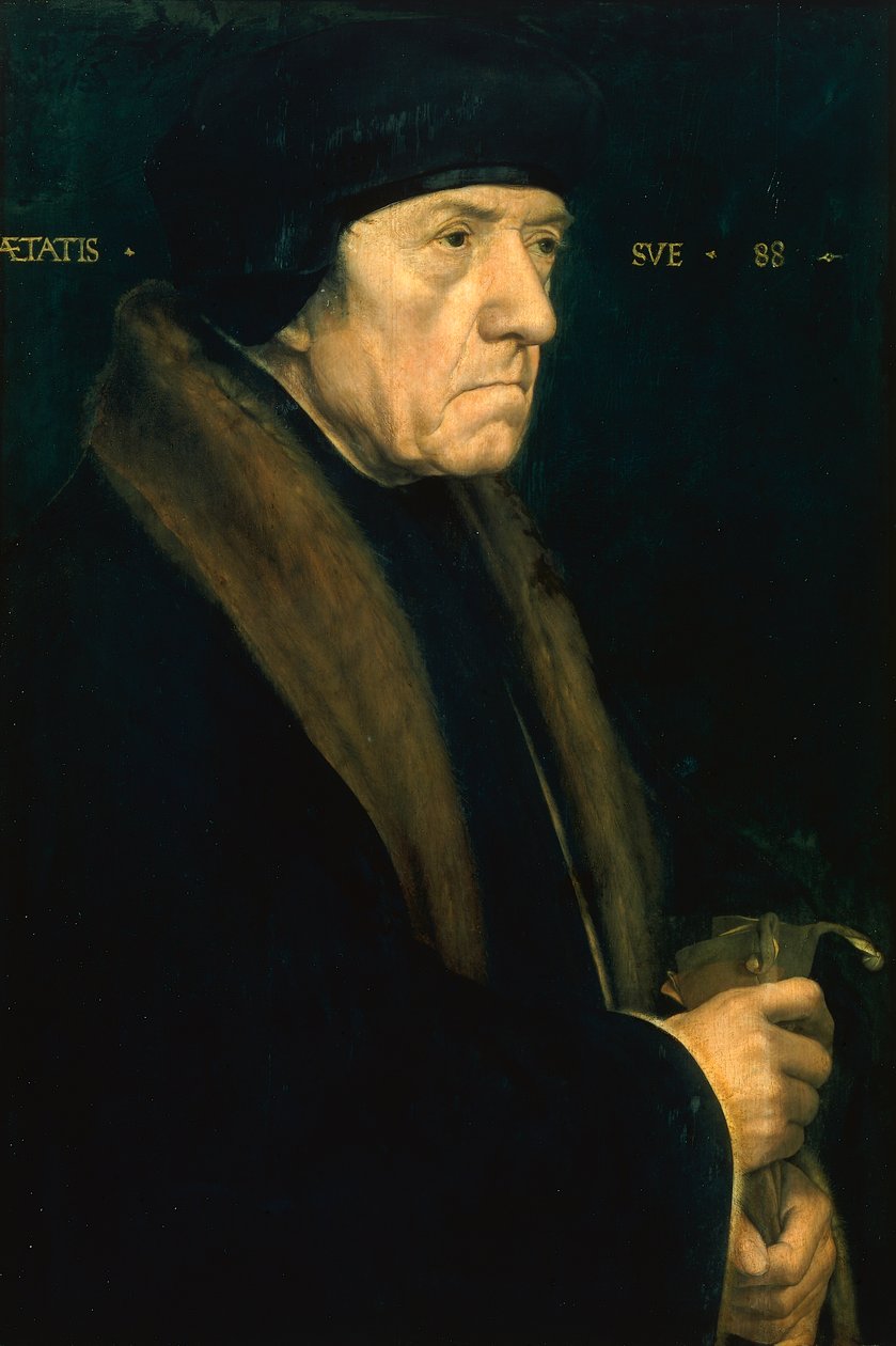 Retrato do Dr. John Chambers, c.1543 (óleo e tempera no painel) de Hans Holbein der Jüngere