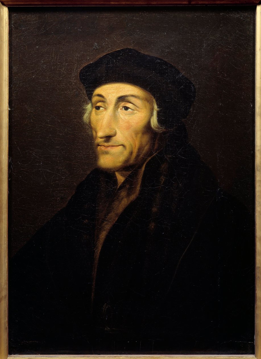 Retrato de Erasmus de Roterdão (Desiderius Erasmus Roterdamus) de Hans Holbein der Jüngere