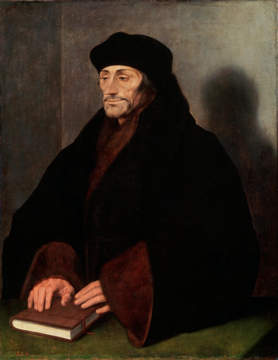 Retrato de Erasmus de Roterdã, 146669-1536, 1523 de Hans Holbein der Jüngere