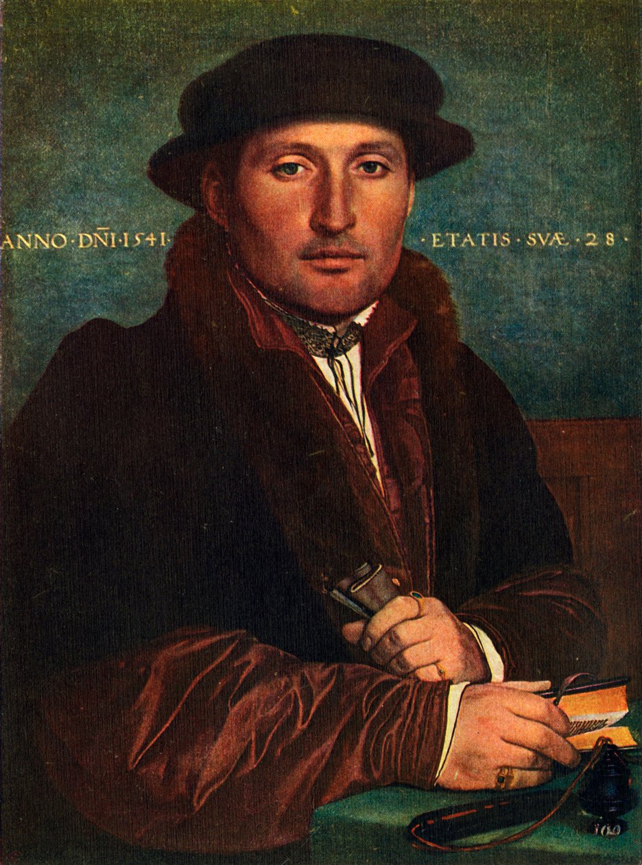 Retrato de um homem, 1541, 1909 de Hans Holbein der Jüngere