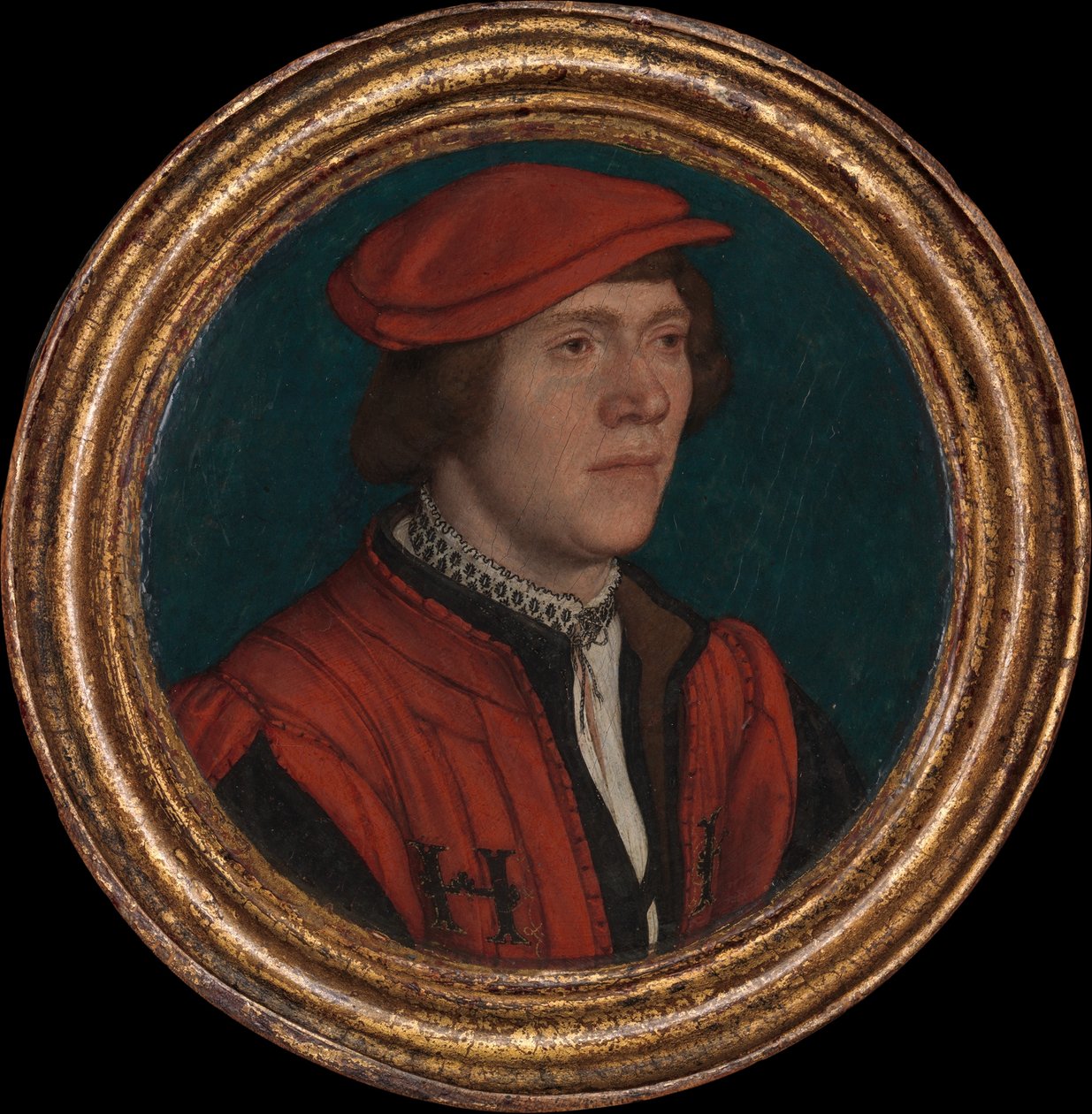 Retrato de um homem com trajes reais de Hans Holbein the Younger