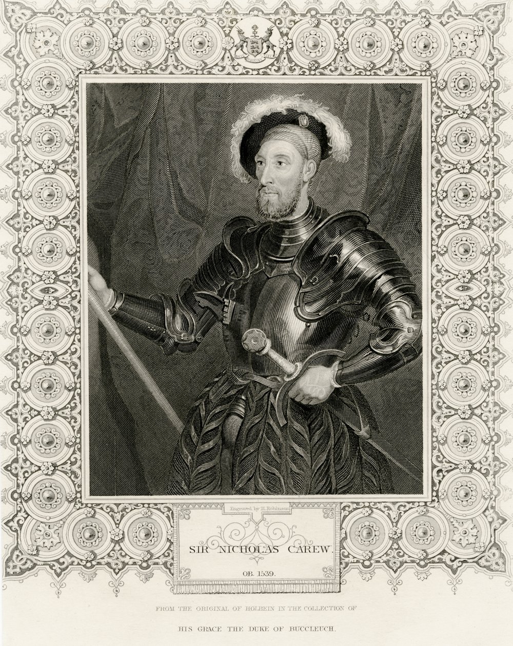 Sir Nicholas Carew de Hans Holbein der Jüngere