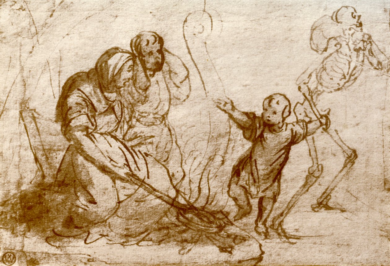 Estudo para a criança na Dança da Morte, 1913 de Hans Holbein der Jüngere