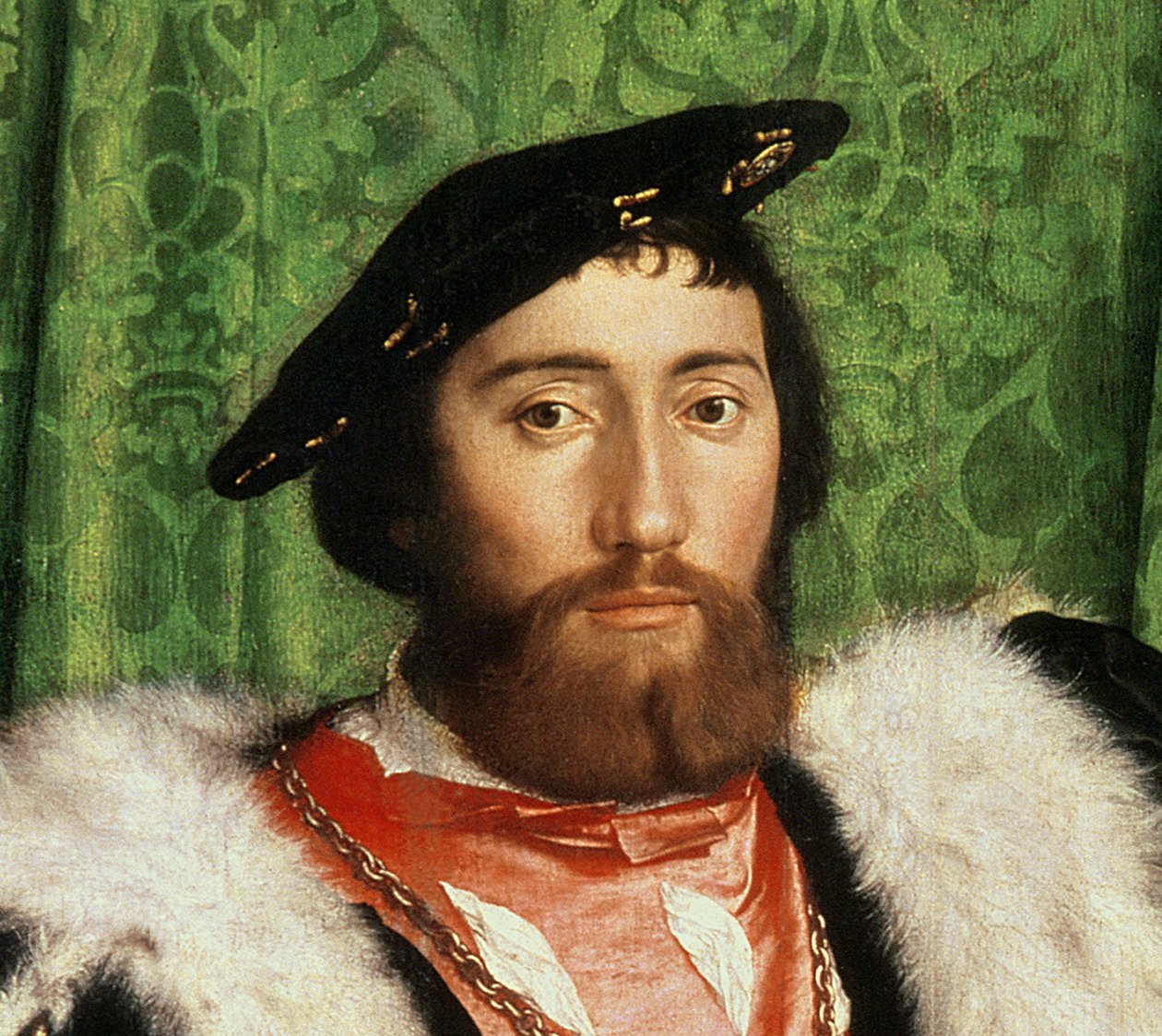 Os embaixadores, 1533 (detalhe de 122676) de Hans Holbein der Jüngere