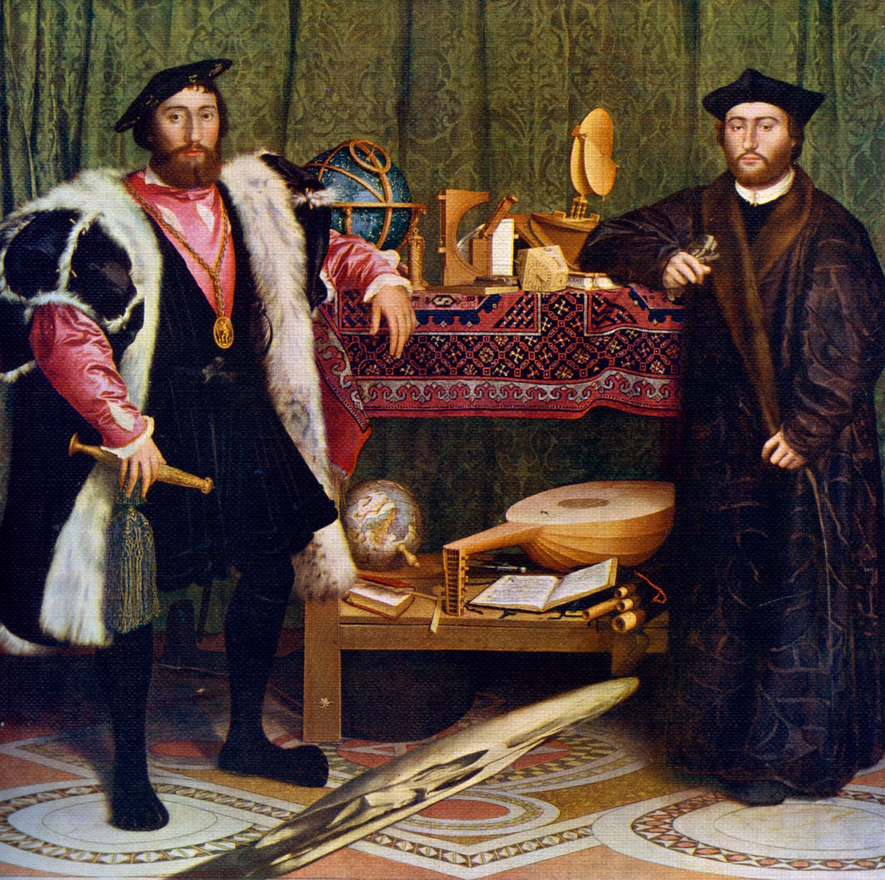 Os Embaixadores, 1533, 1912. de Hans Holbein der Jüngere