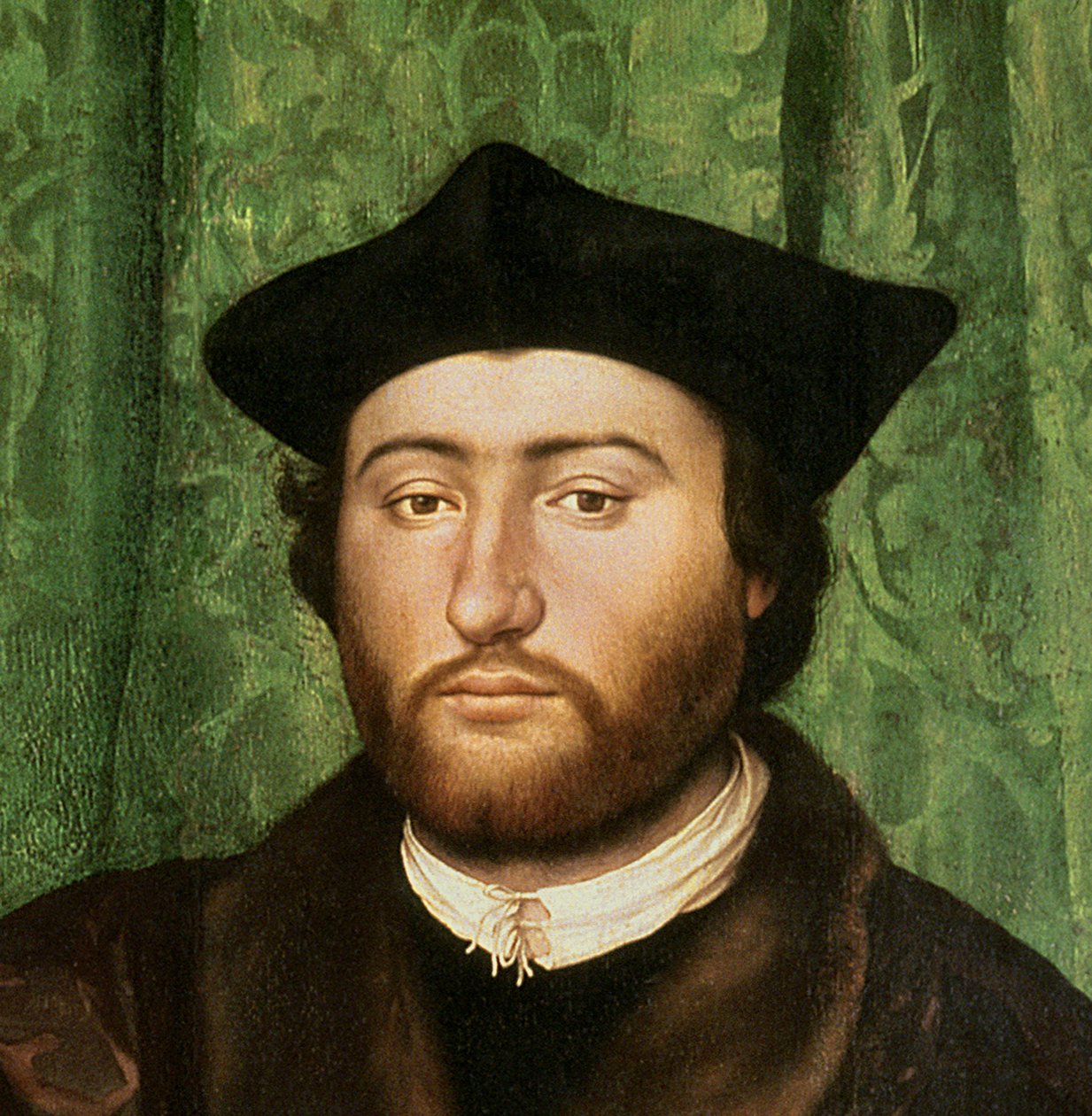 Os embaixadores, 1533 óleo no detalhe do painel de 122676 de Hans Holbein der Jüngere