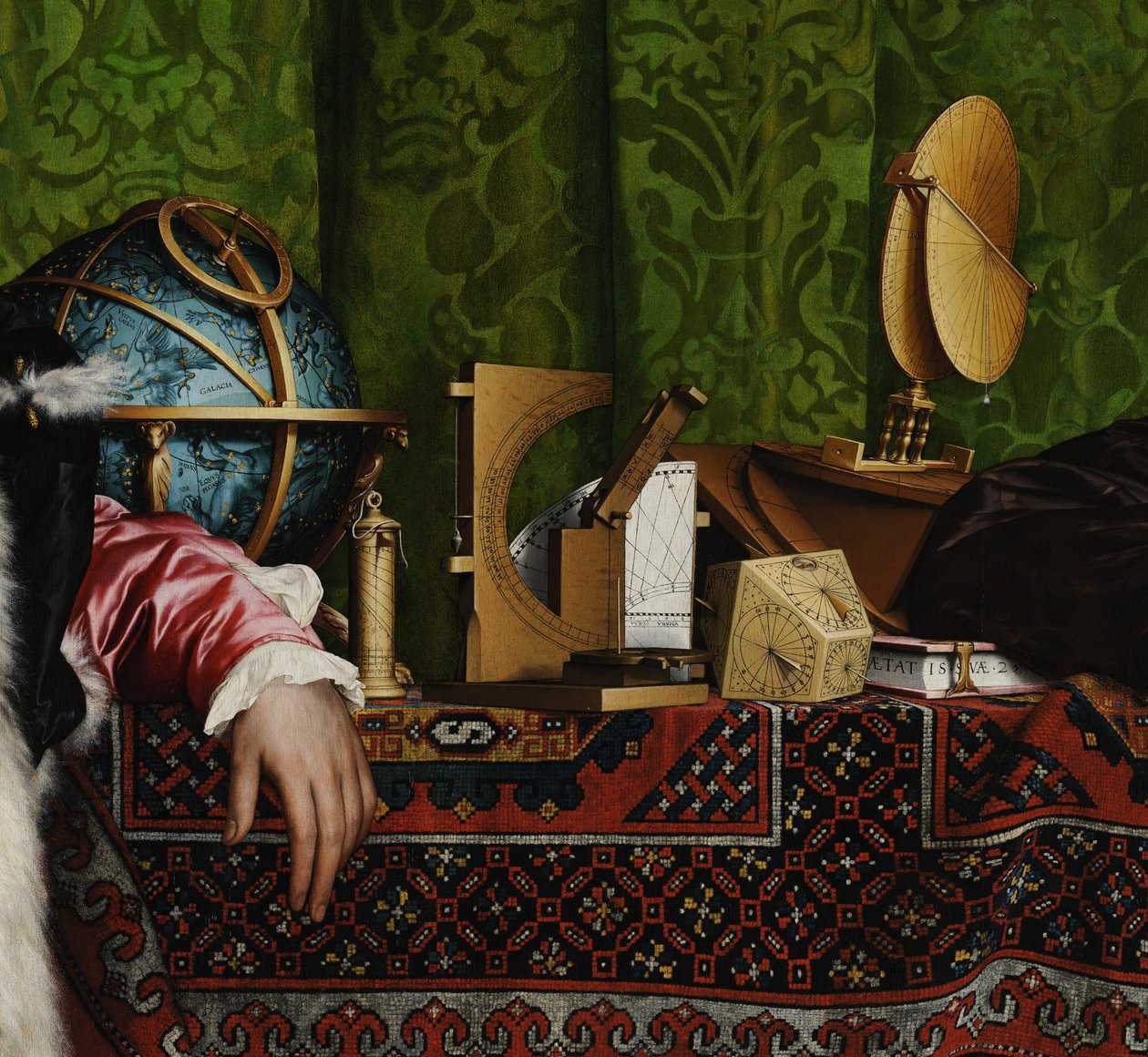 Detalhe dos Embaixadores, 1533 de Hans Holbein der Jüngere