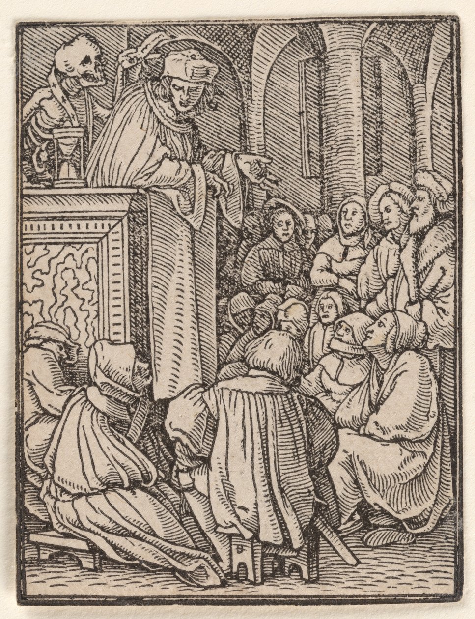 O clérigo, de A dança da morte de Hans Holbein the Younger