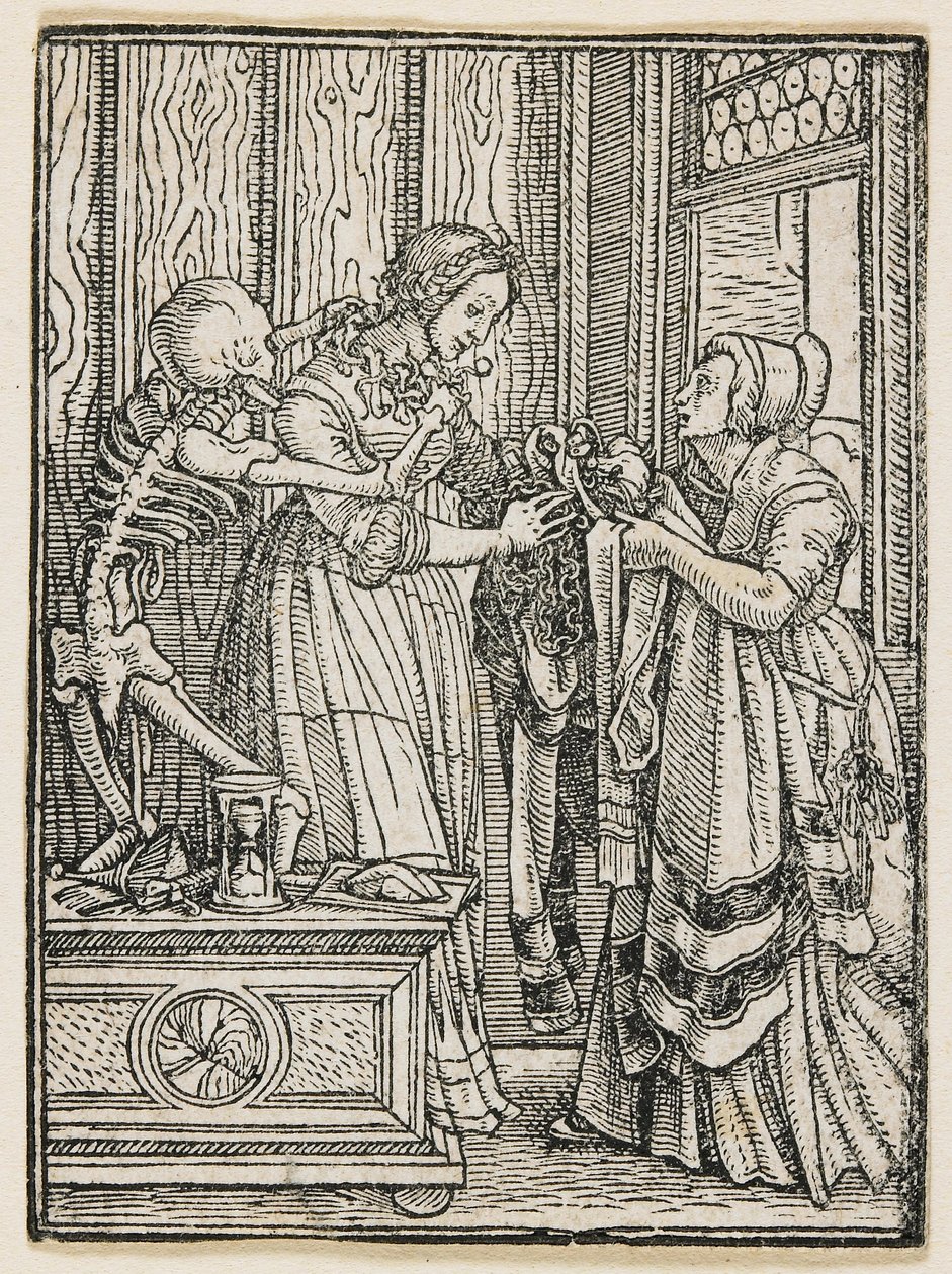 A Condessa de «A Dança da Morte» (Lyon), 1538 de Hans Holbein the Younger