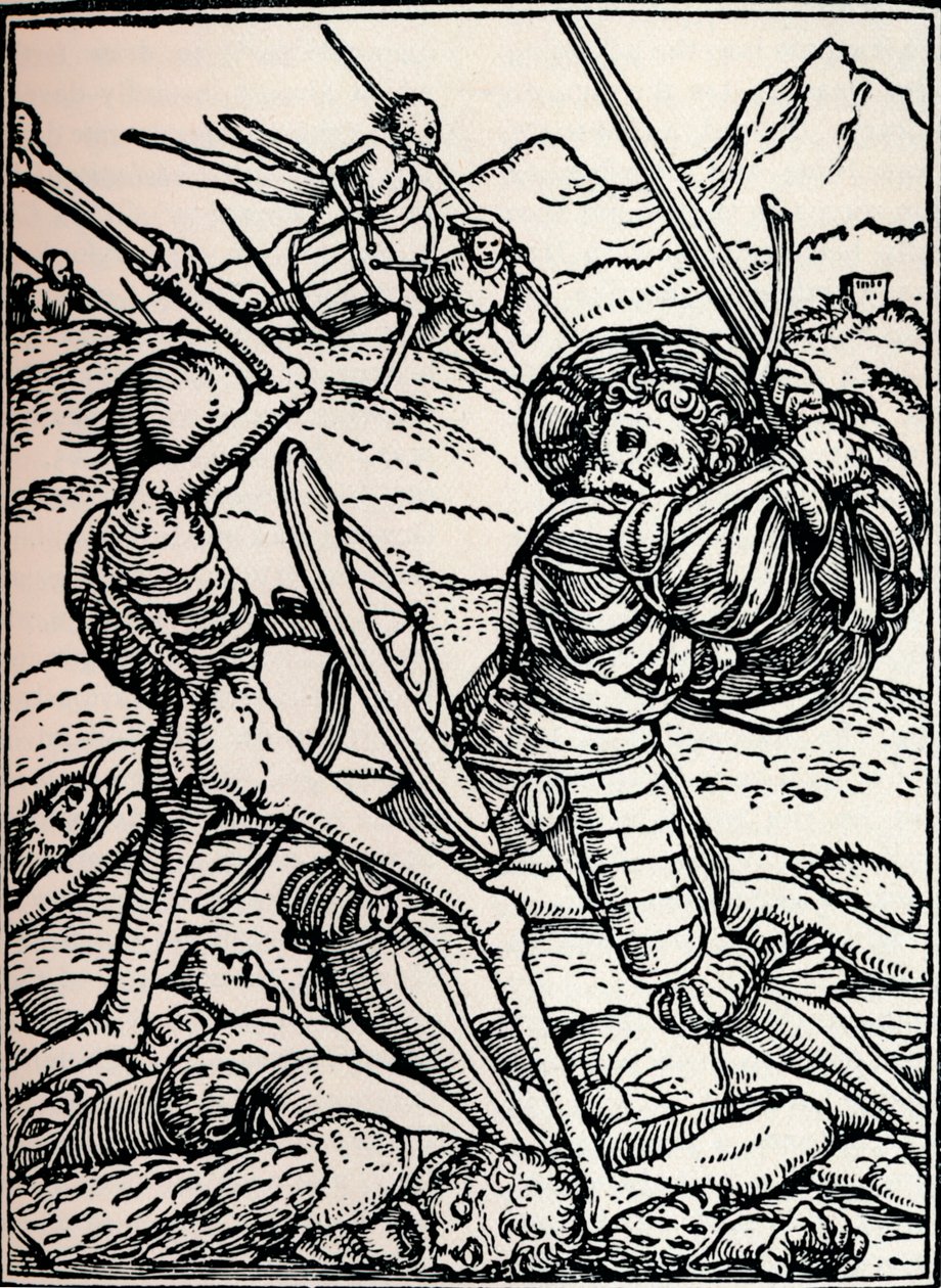 O Cavaleiro e a Morte, 1538, 1917 de Hans Holbein der Jüngere