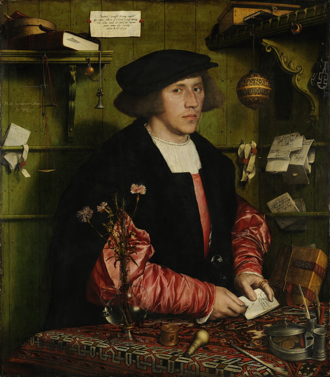 O comerciante Georg Gisze de Hans Holbein the Younger