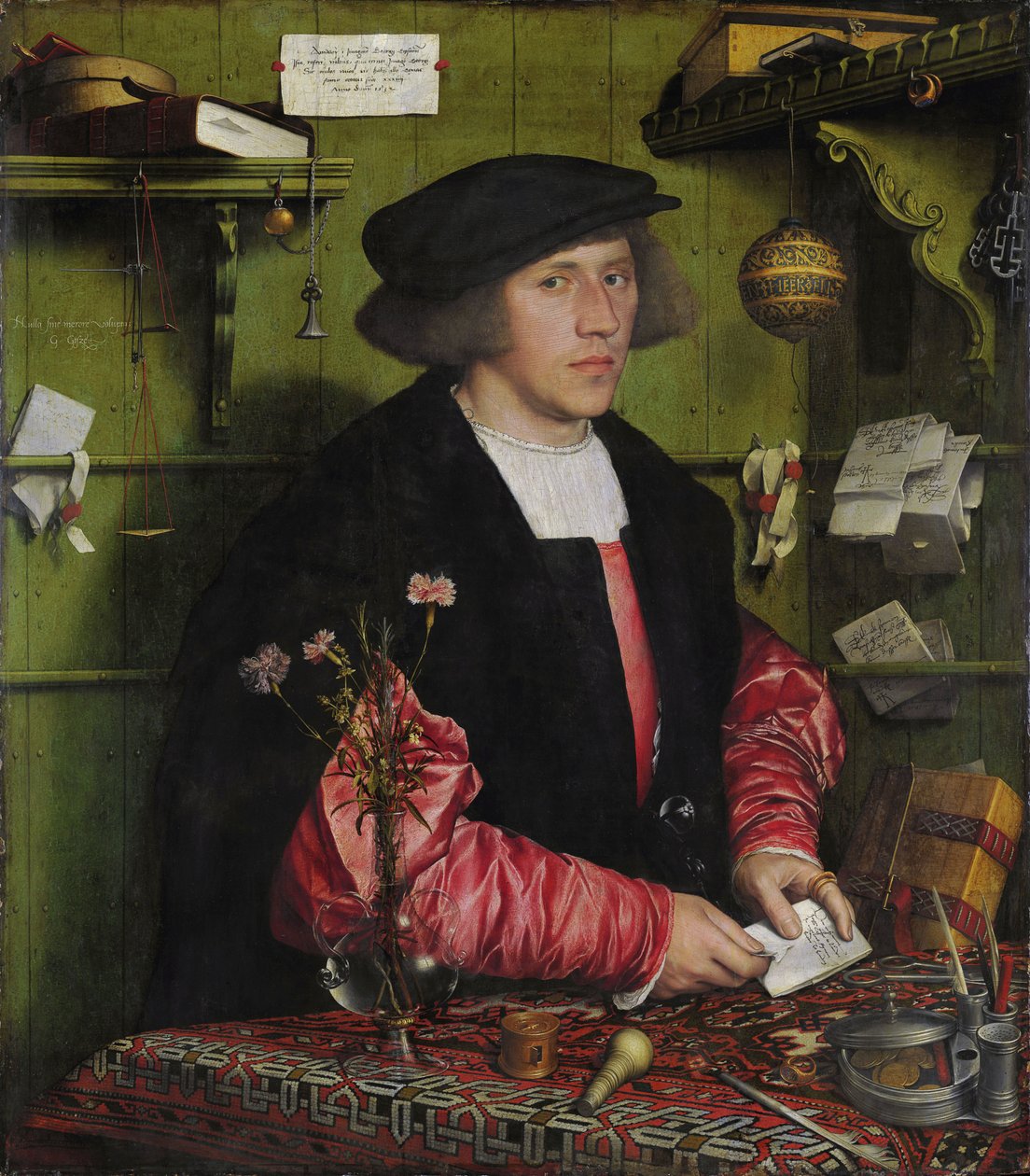 O mercador Georg Gisze de Hans Holbein the Younger