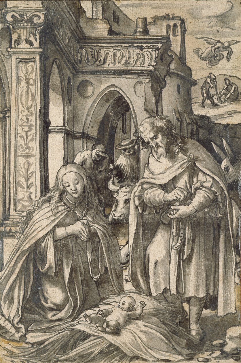 A Natividade, início do século XVI de Hans Holbein der Jüngere