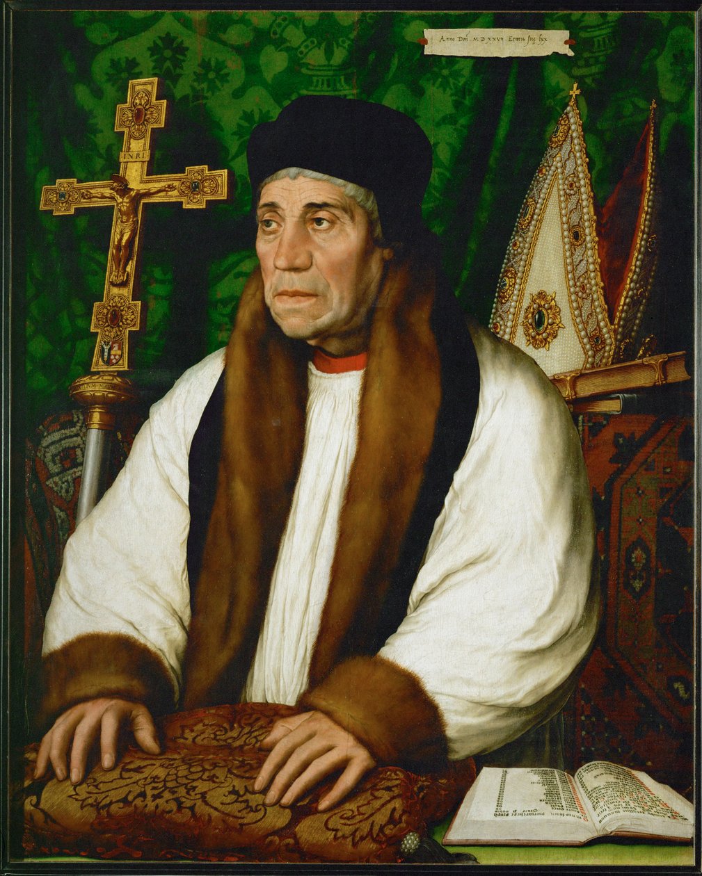 William Warham, Arcebispo da Cantuária ... de Hans Holbein the Younger