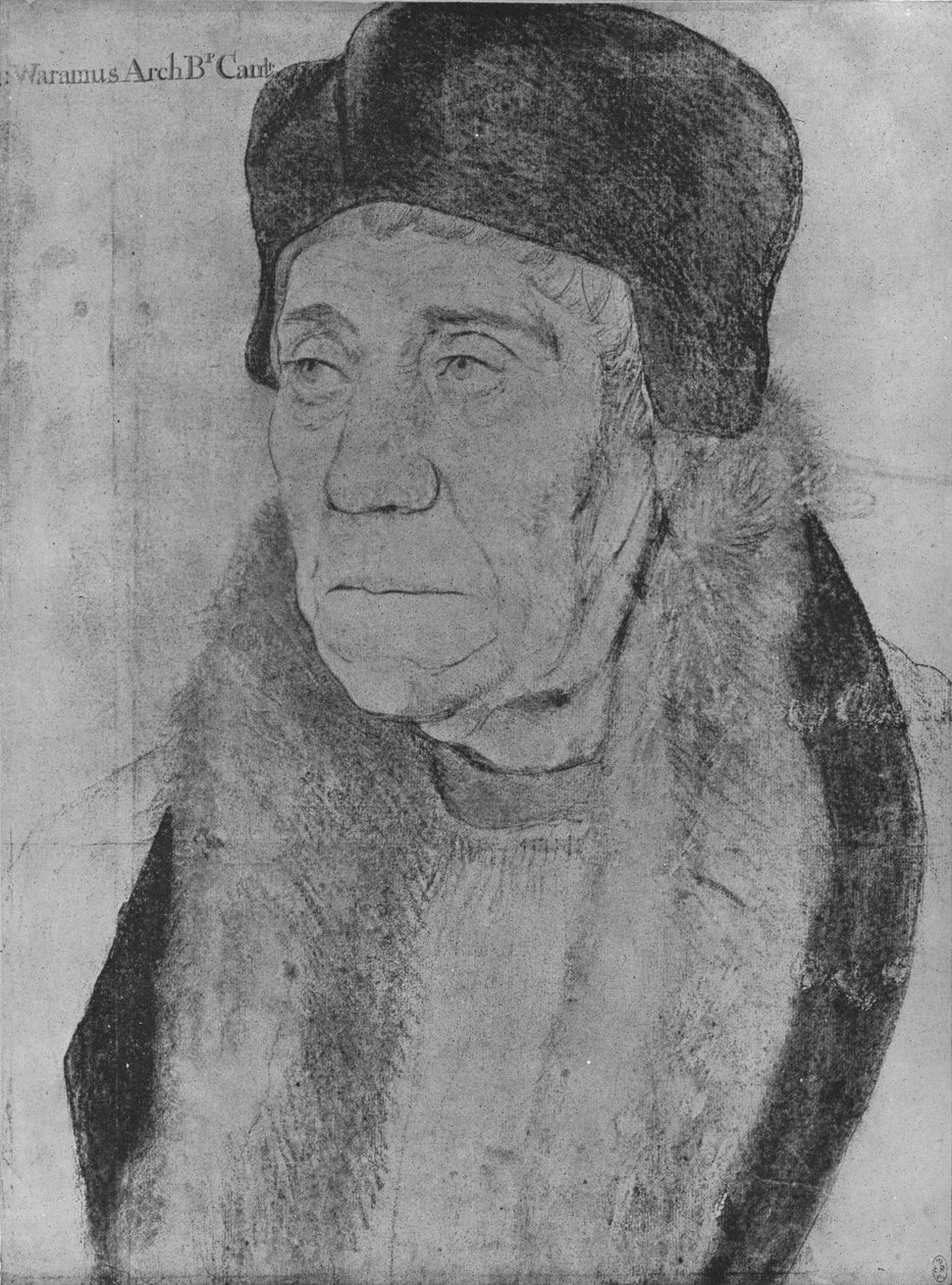 William Warham, Arcebispo de Cantuária, 1527 1945 de Hans Holbein der Jüngere