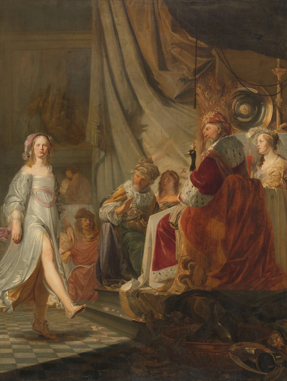 Salomé Dançando por Herodes, c.1650 de Hans Horions