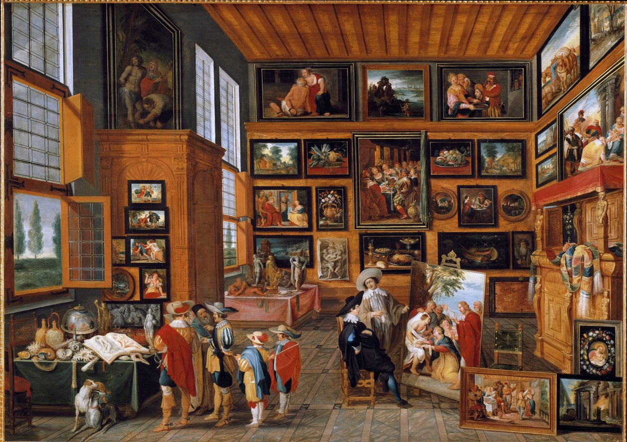 A Galeria de Arte. (Pintura de Hans III Jordaens