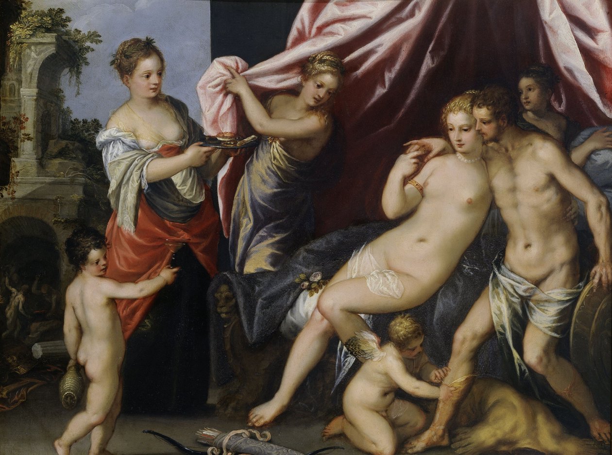 Vénus e Marte de Hans I or Johann Rottenhammer