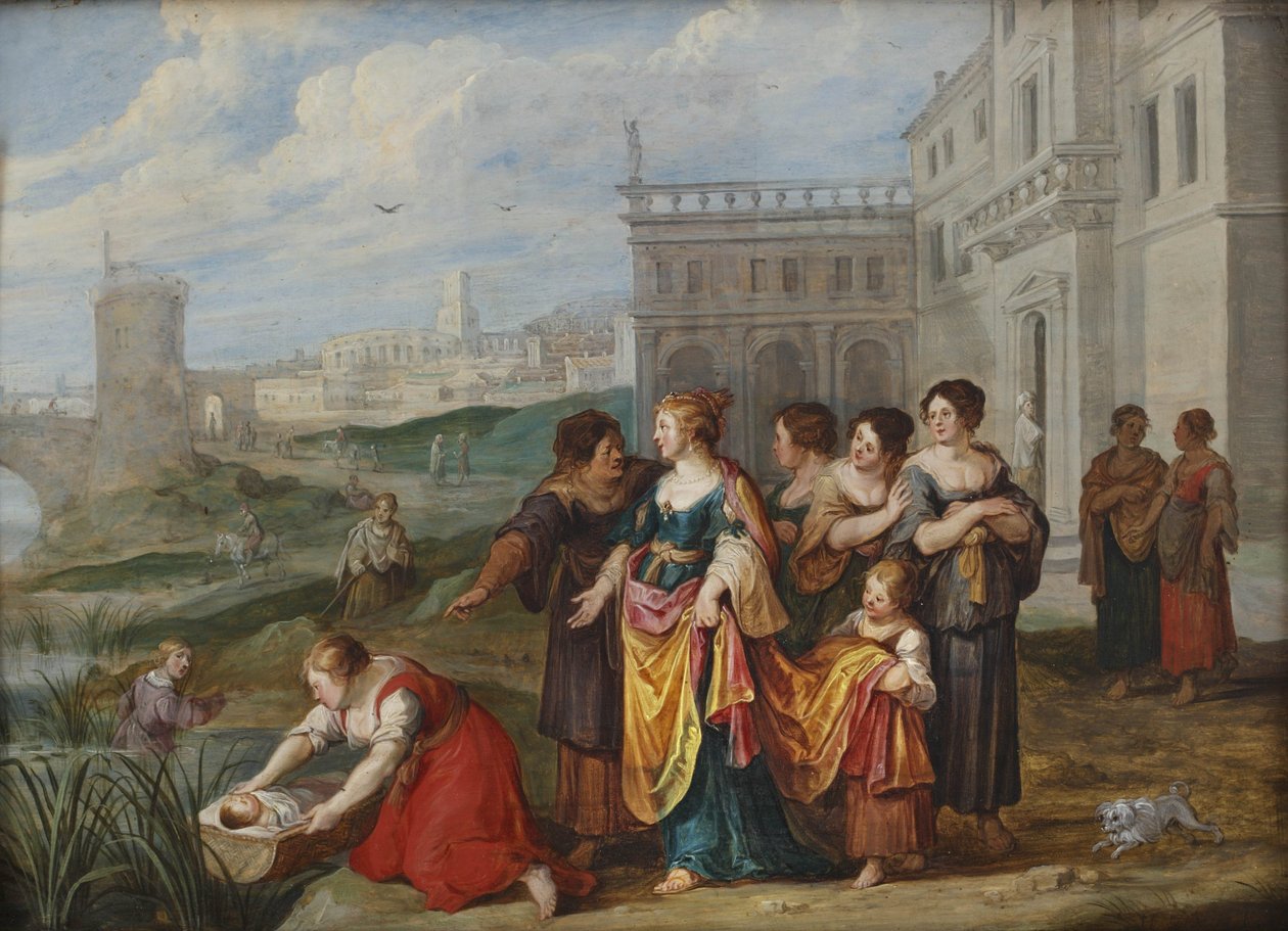 Descoberta de Moisés de Hans Jordaens III