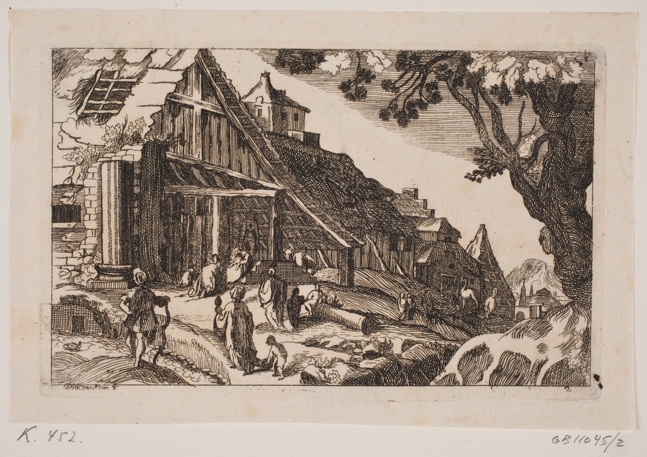 Paisagem com a Sagrada Família e os Santos Três Reis de Hans Jørgen Kirksteen