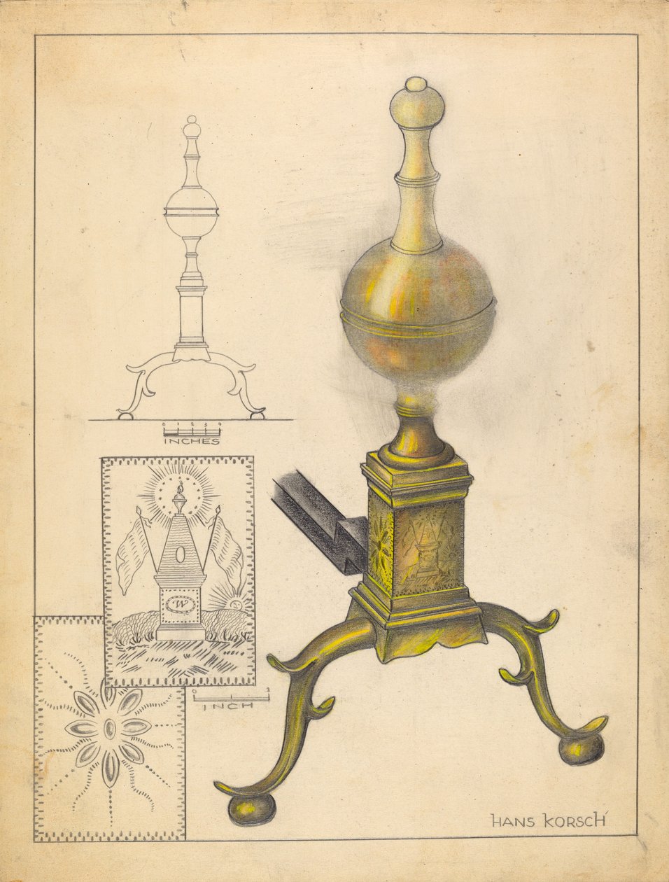 Andiron de Hans Korsch