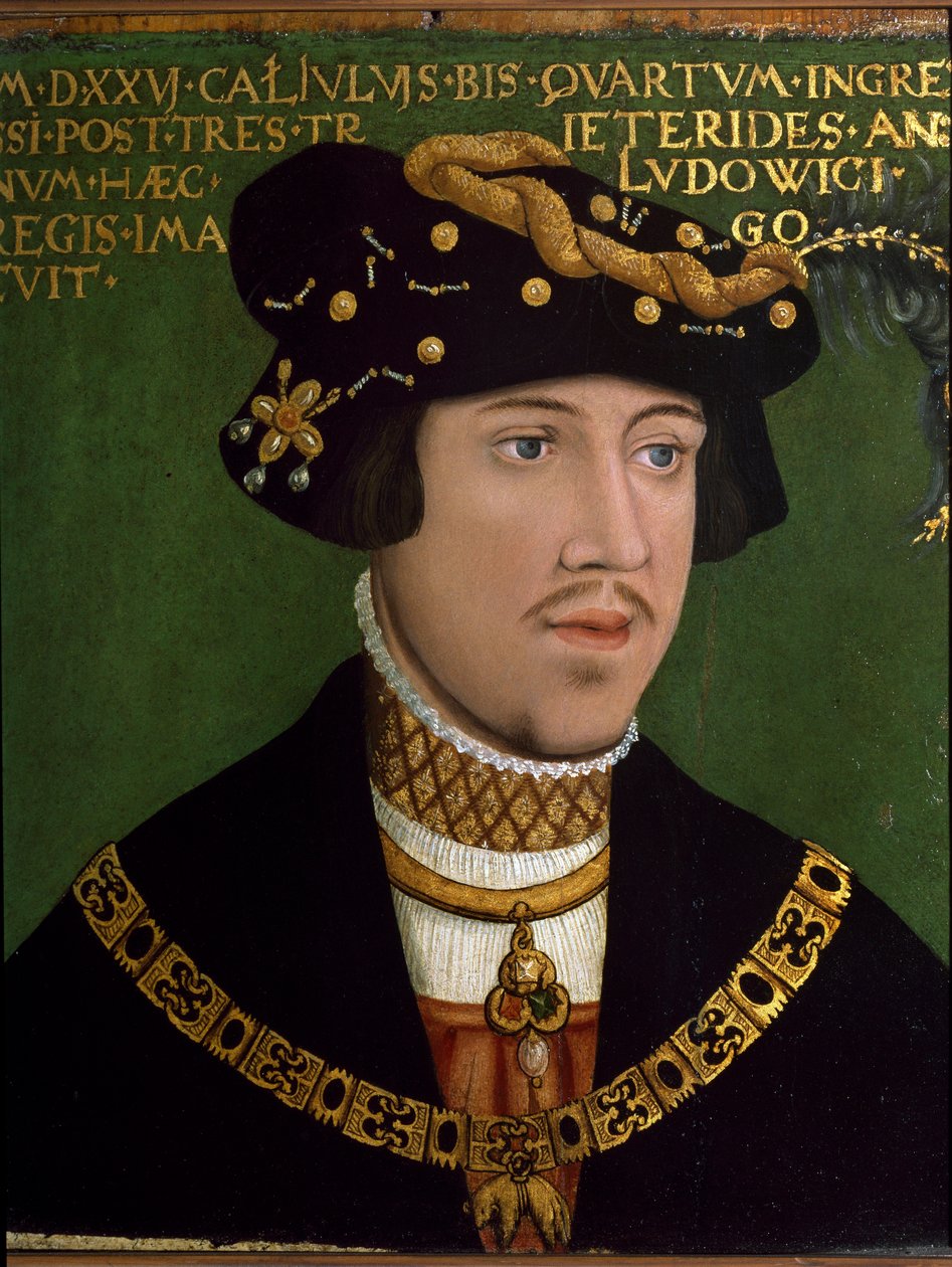 Retrato de Louis II da Hungria (Louis Jagellon) de Hans Krell
